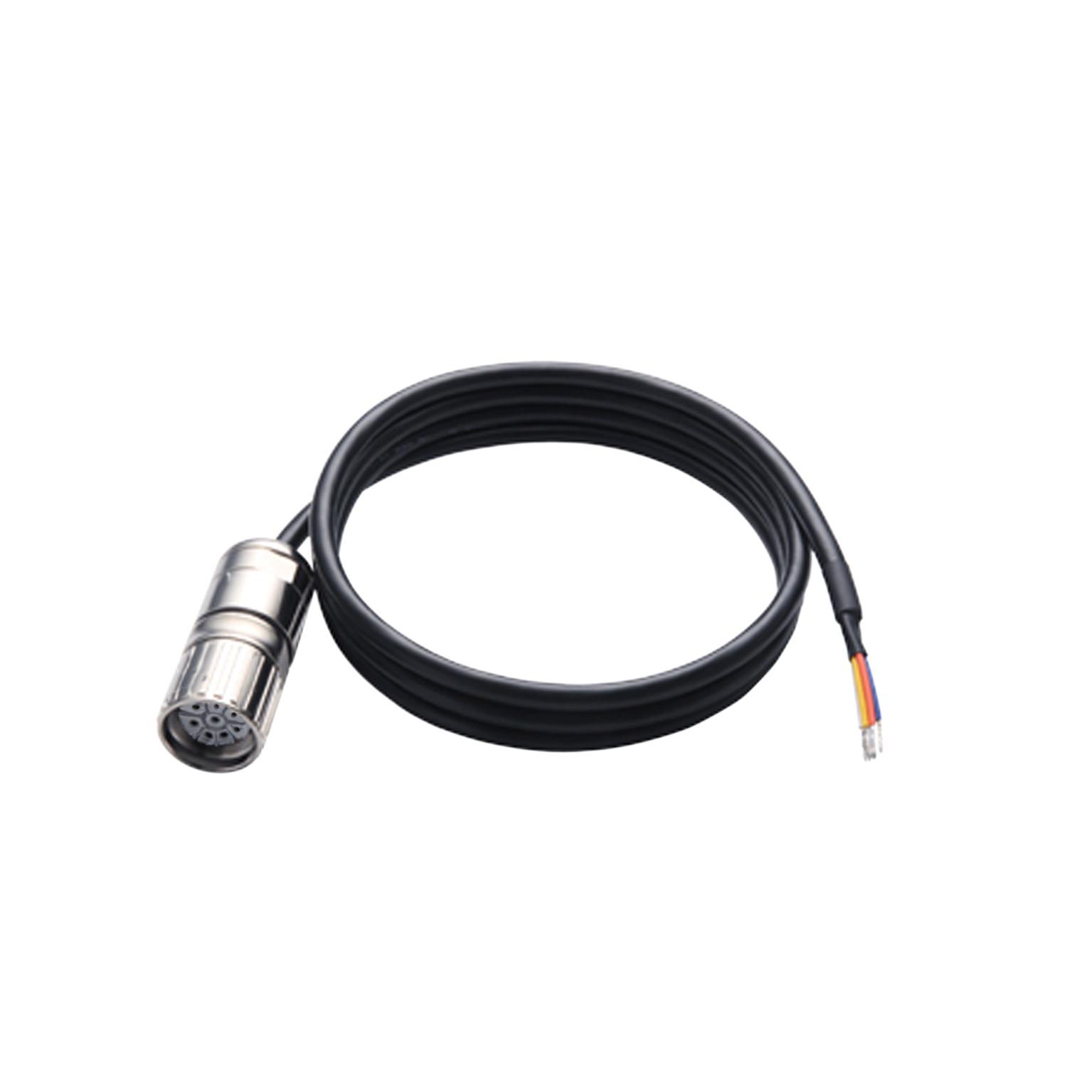 power cordset 4x1,5mm² + 2x1mm² + 2x0,14mm² 5 m one end w M23 industrial con.