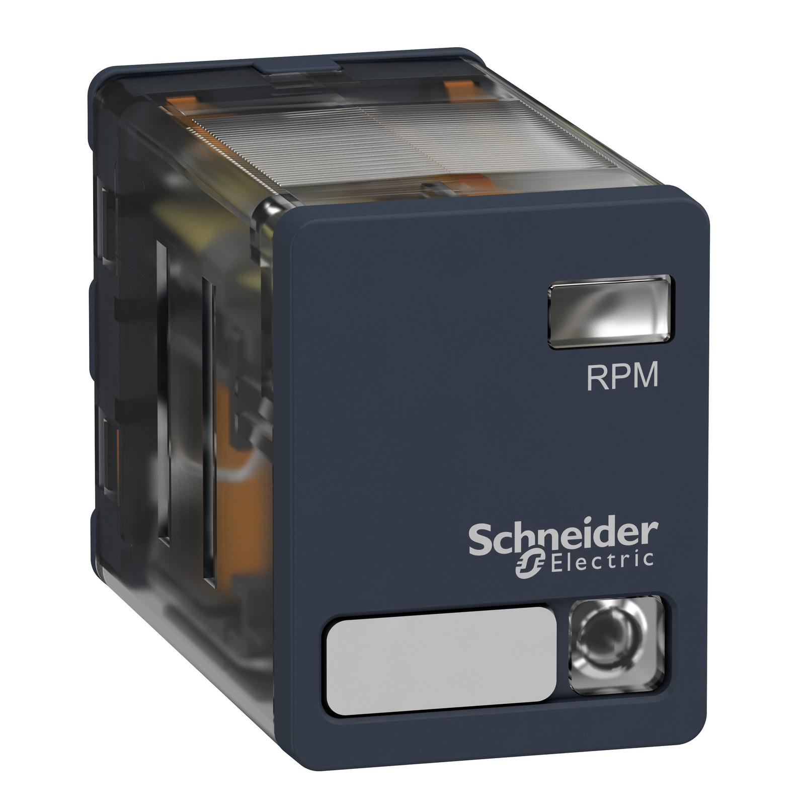 Power plug in relay, Harmony, 15A, 2CO, with LED, 24V DC