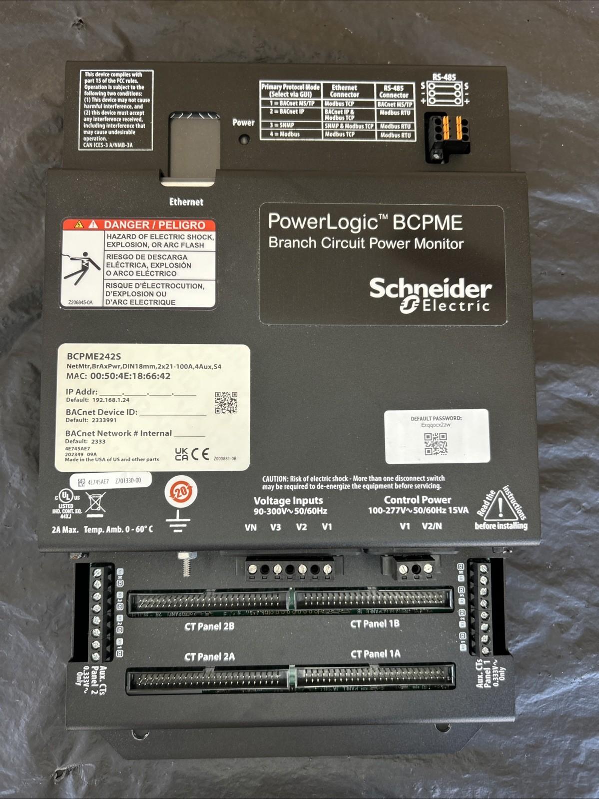 BCPM power monitoring advanced ethernet - 42 solid core 100A - 18mm CT spacing