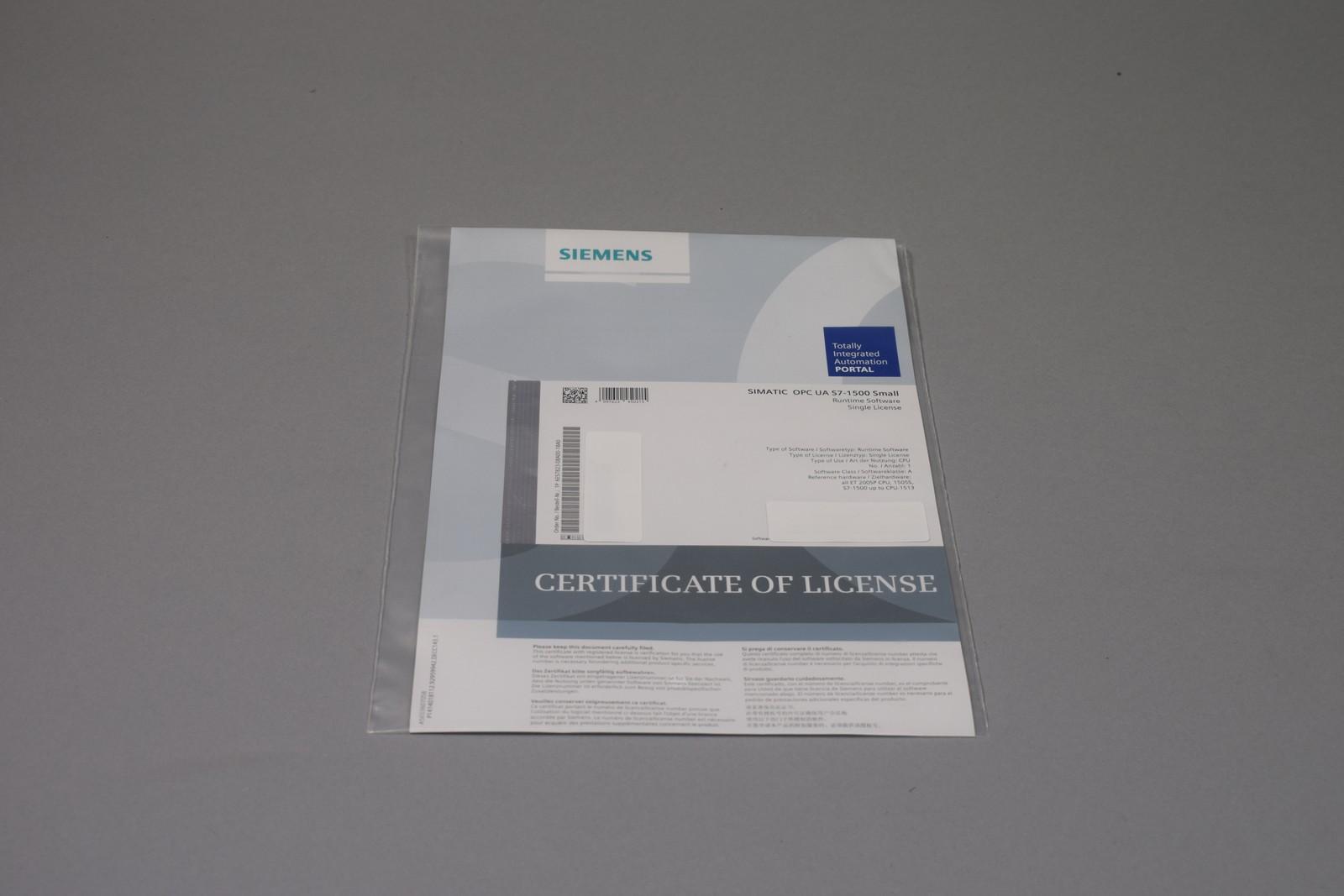 SIMATIC OPC UA S7-1500 Small