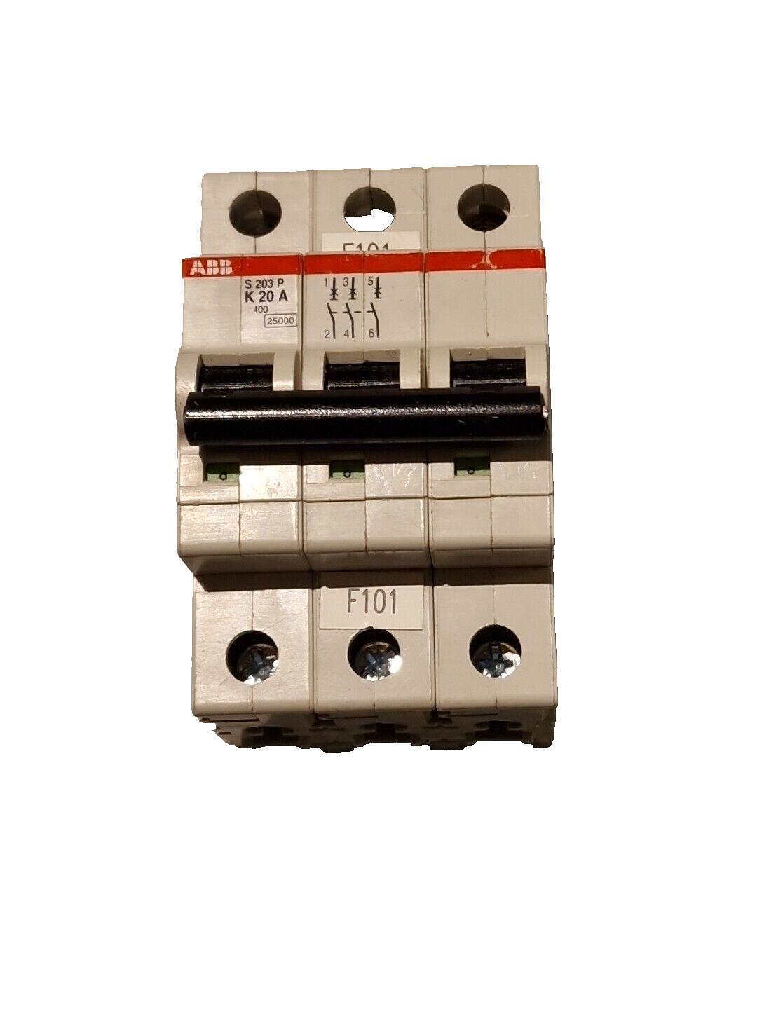 S203P-K20 Miniature Circuit Breaker - 3P - K - 20 A