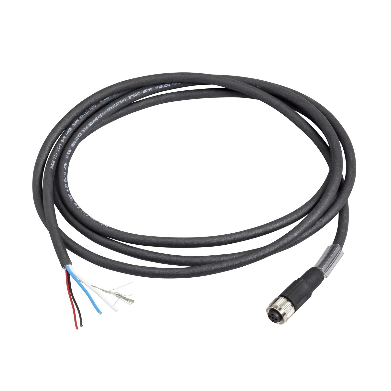 CANopen bus daisy chain cable - straight - M12-A male-female - 5m