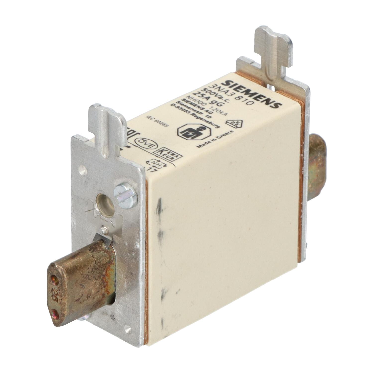 FUSE LINK, LV HRC, 25A, 500VAC, 250VDC