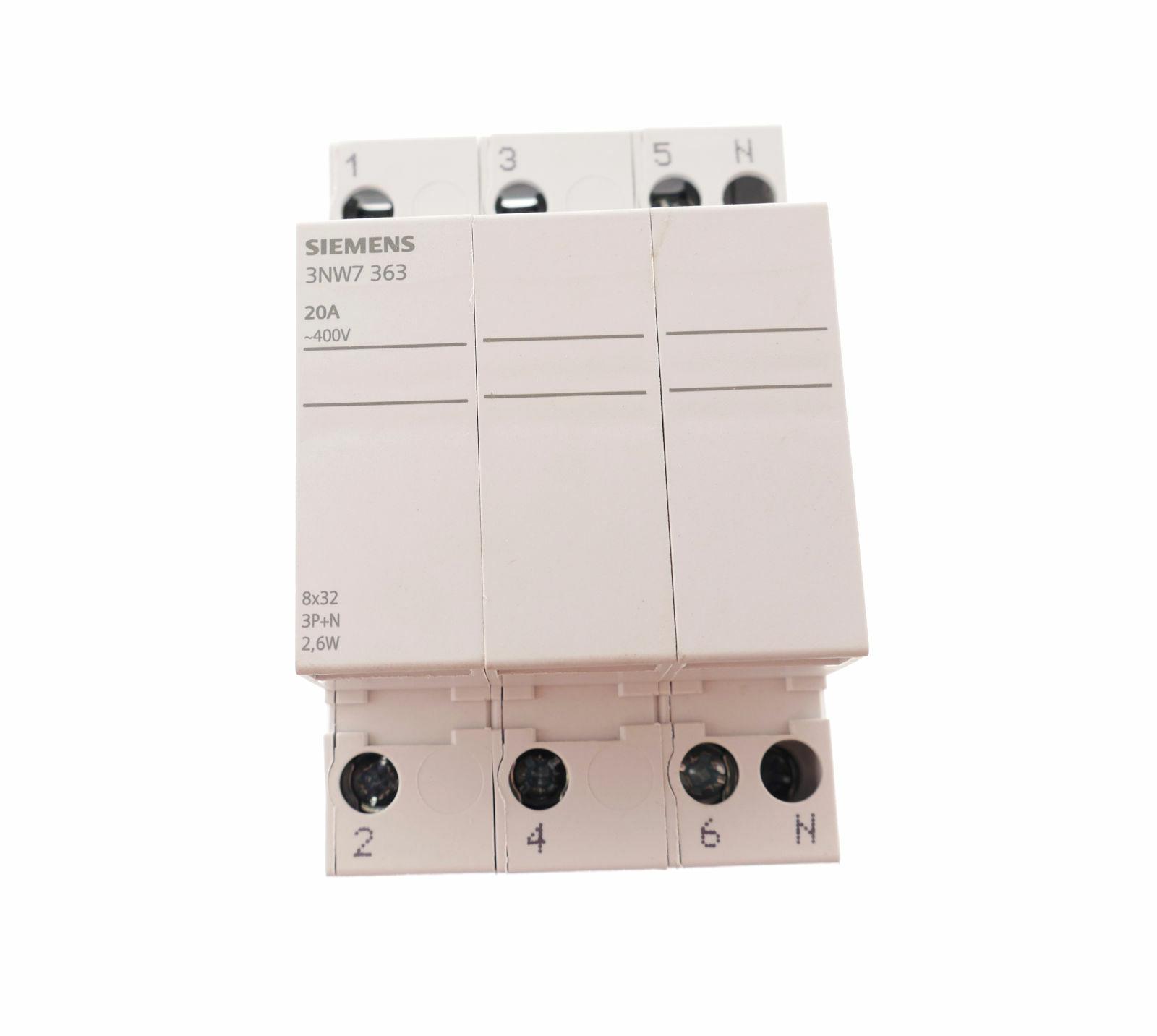 FUSE HOLDER, 3+N, 20A, 8X32MM FUSE