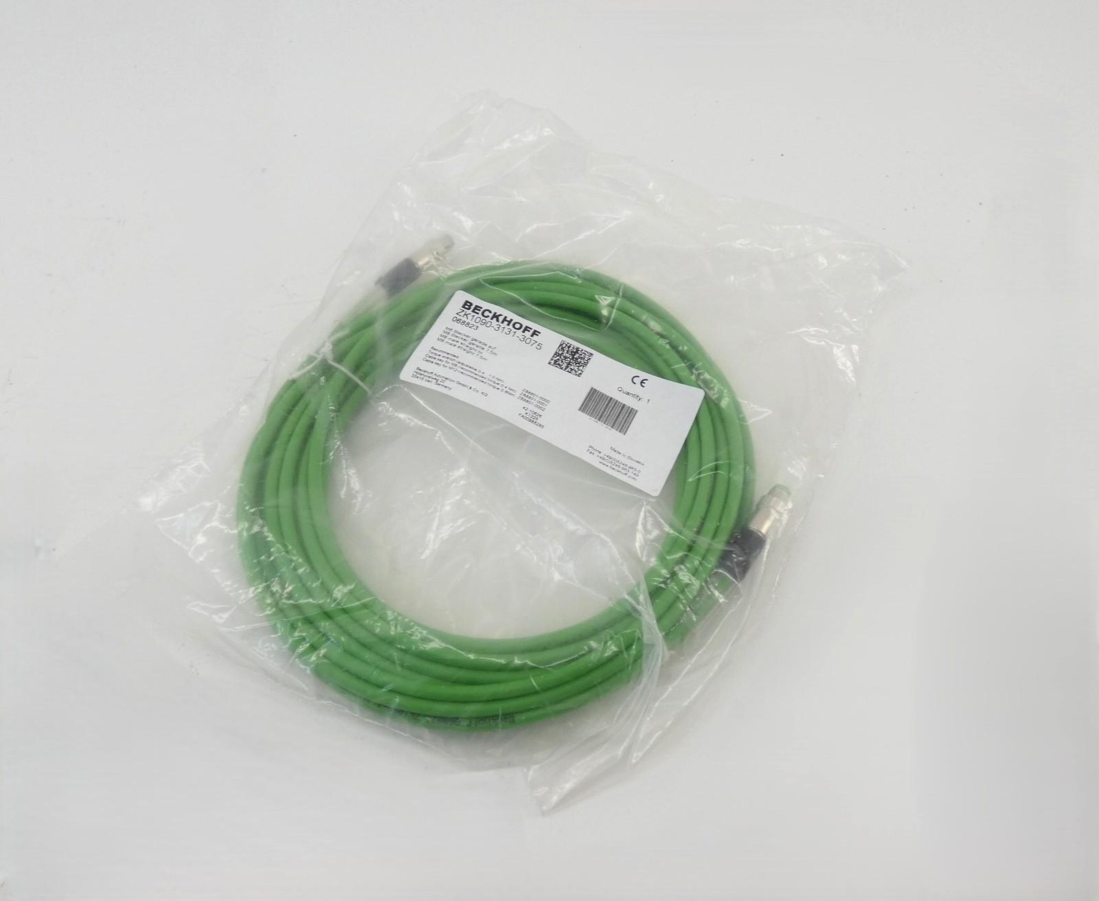 ZK1090-3131-3075 M8 Straight Male EtherCAT Ethernet Cable 7.5M