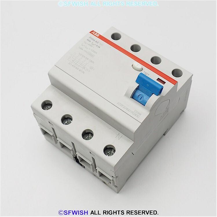 F204 AC-80/0.1 Residual Current Circuit Breaker 4P AC type 100 mA
