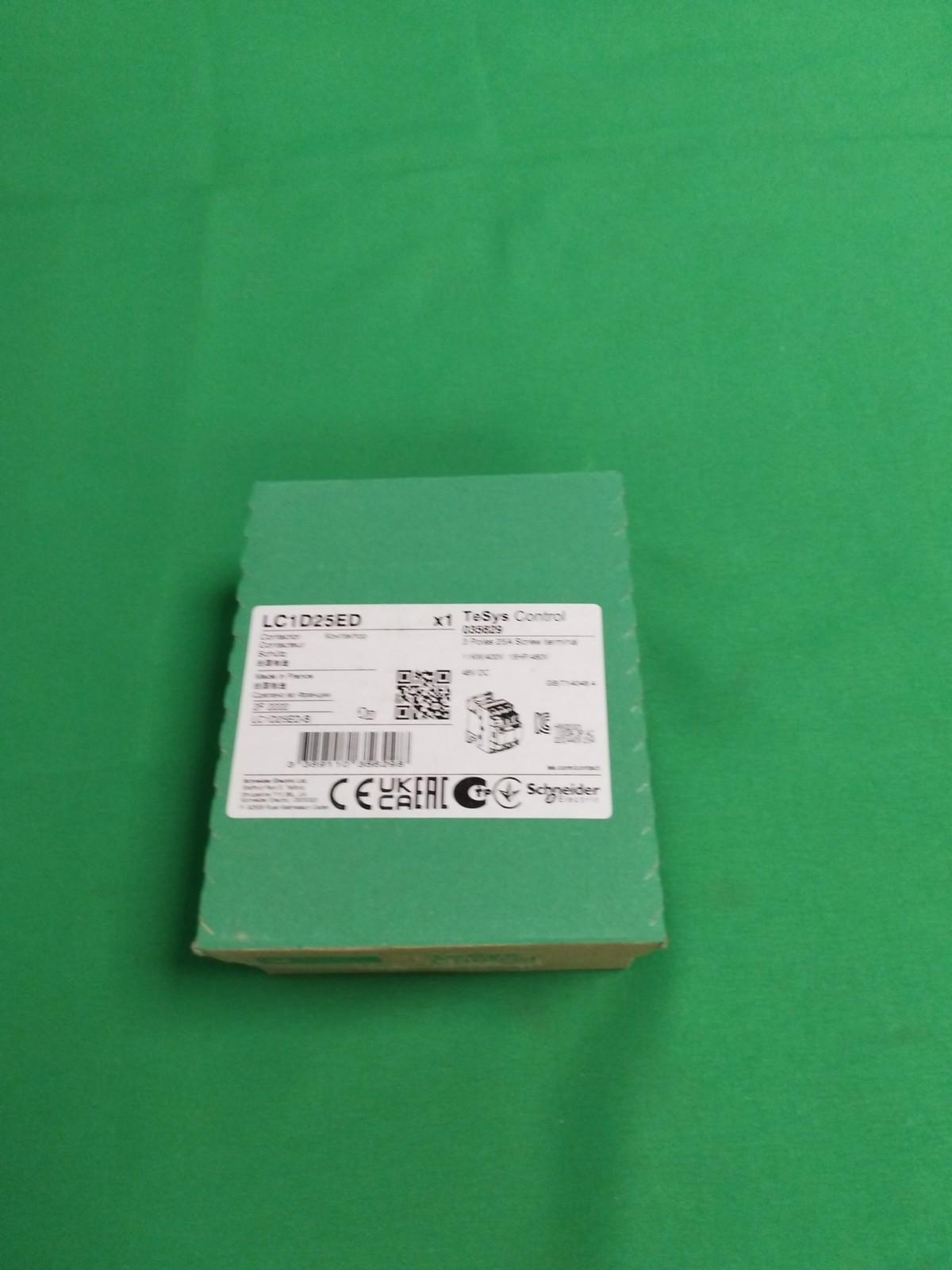 IEC contactor, TeSys Deca, nonreversing, 25A, 15HP at 480VAC, up to 100kA SCCR, 3 phase, 3 NO, 48VDC coil, open style