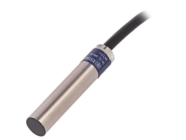 inductive sensor XS1 Ø6.5, L33mm, stainless, Sn2.5mm, 12..24VDC, cable 2m