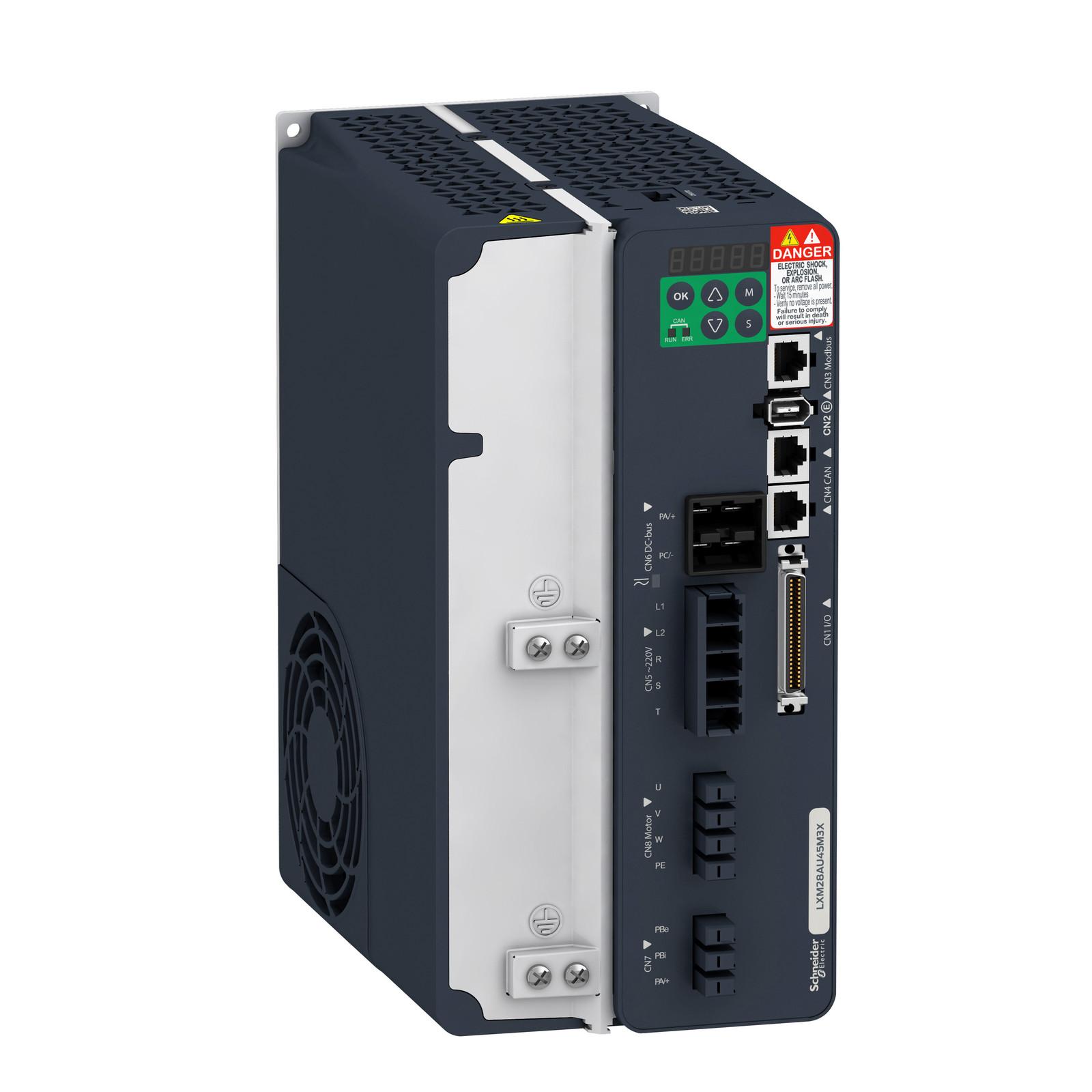 motion servo drive, Lexium 28, three phase, 200 to 240V, 4.5kW