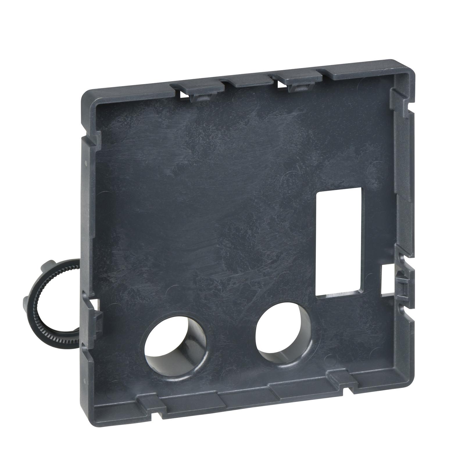 Mounting support for FDM front display module, Enerlin'X, hole diameter 22mm, spare part