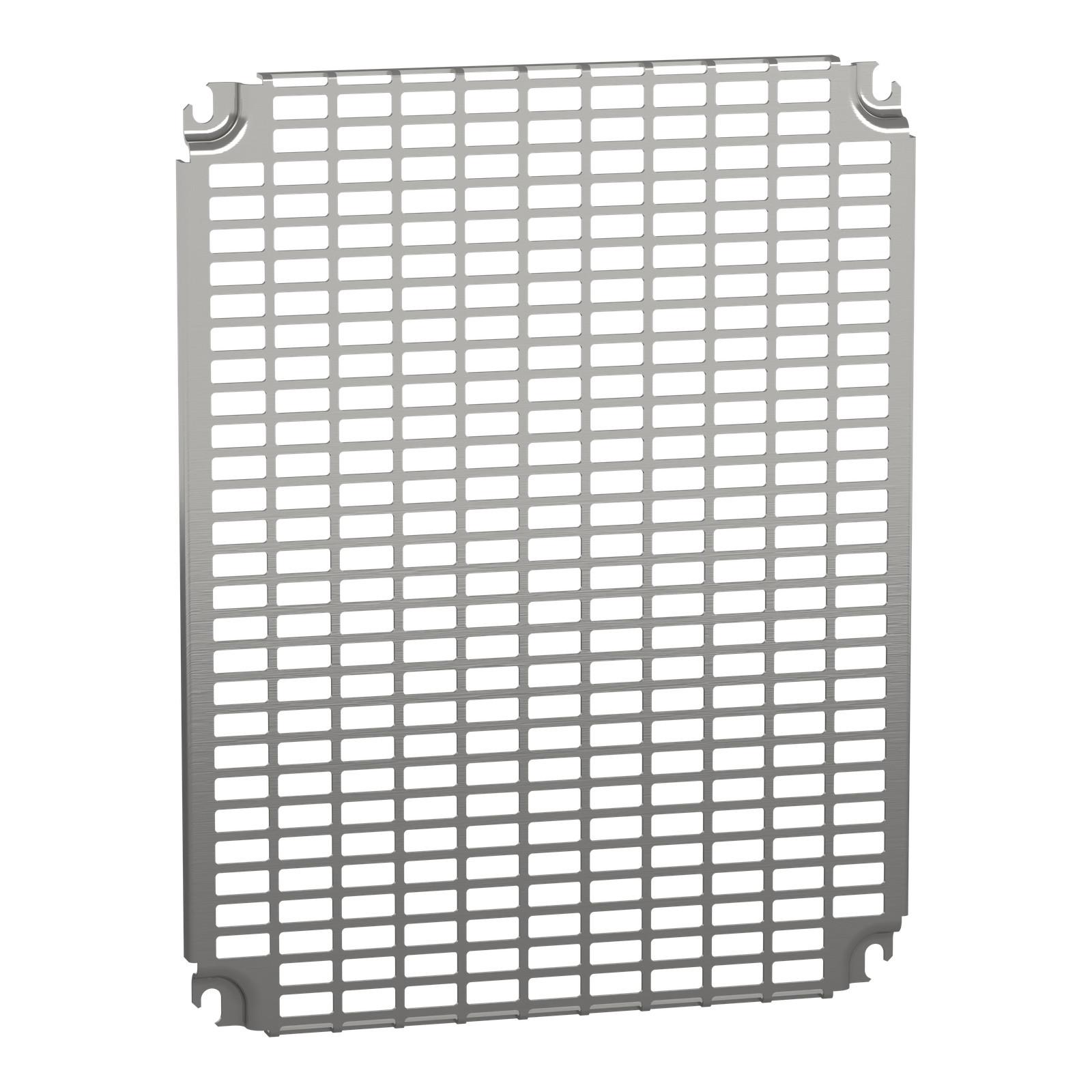 Monobloc perforated plates H500xW400mm with universal perforations 11x26mm