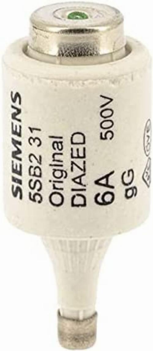 DIAZED FUSE LINK, 6A, AC/DC, 500V