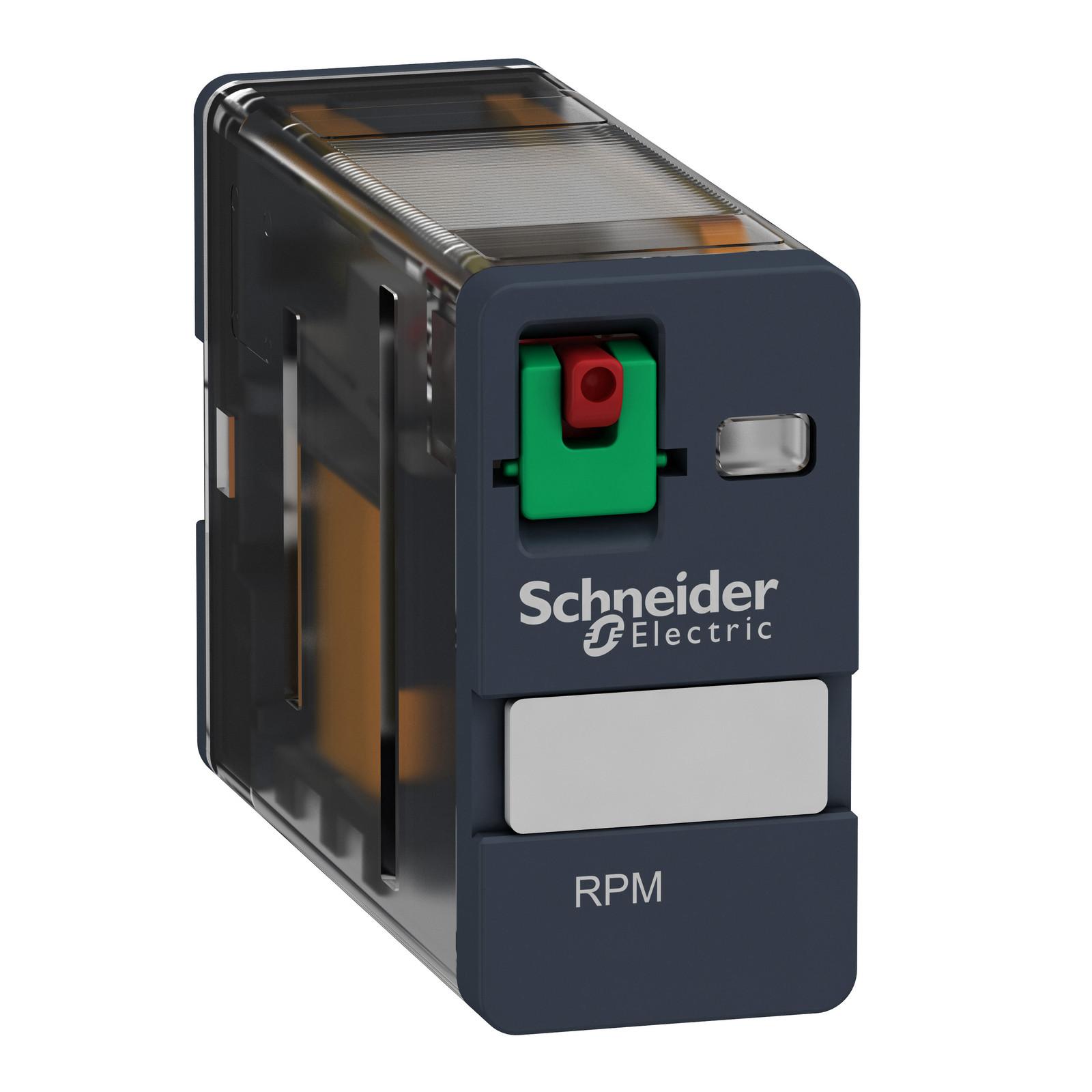 plug-in relay, Harmony electromechanical relays, 15A, 1CO, lockable test button, 24V AC