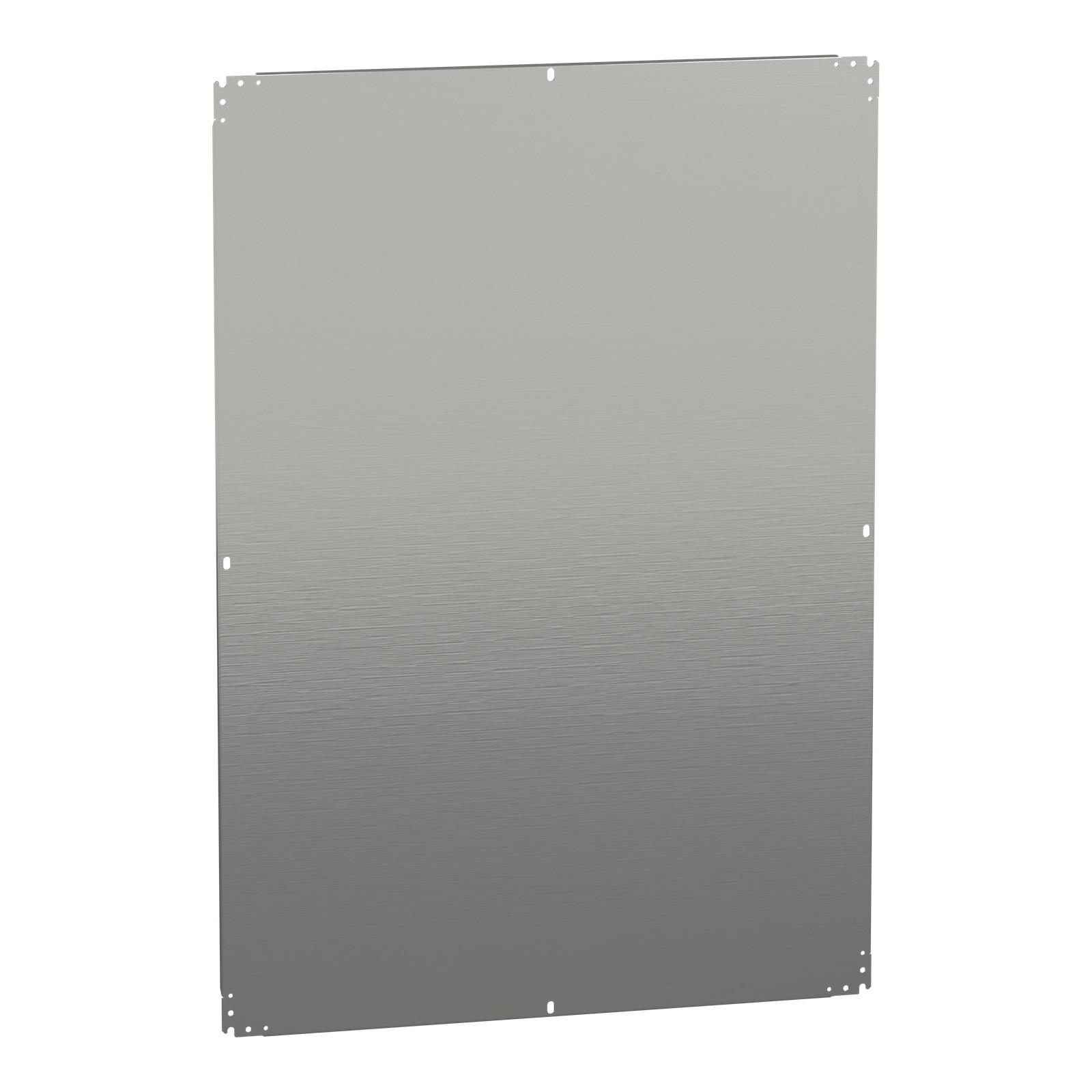Plain mounting plate H1400xW1000mm made of galvanised sheet steel