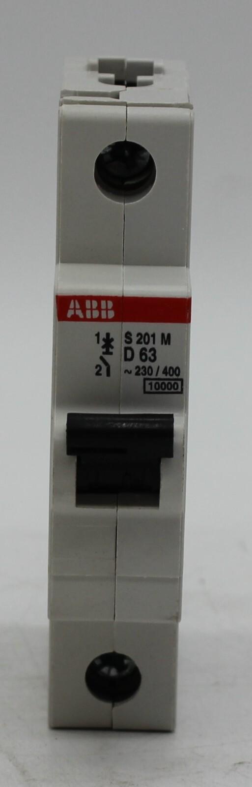 S201M-D63 Miniature Circuit Breaker - 1P - D - 63 A
