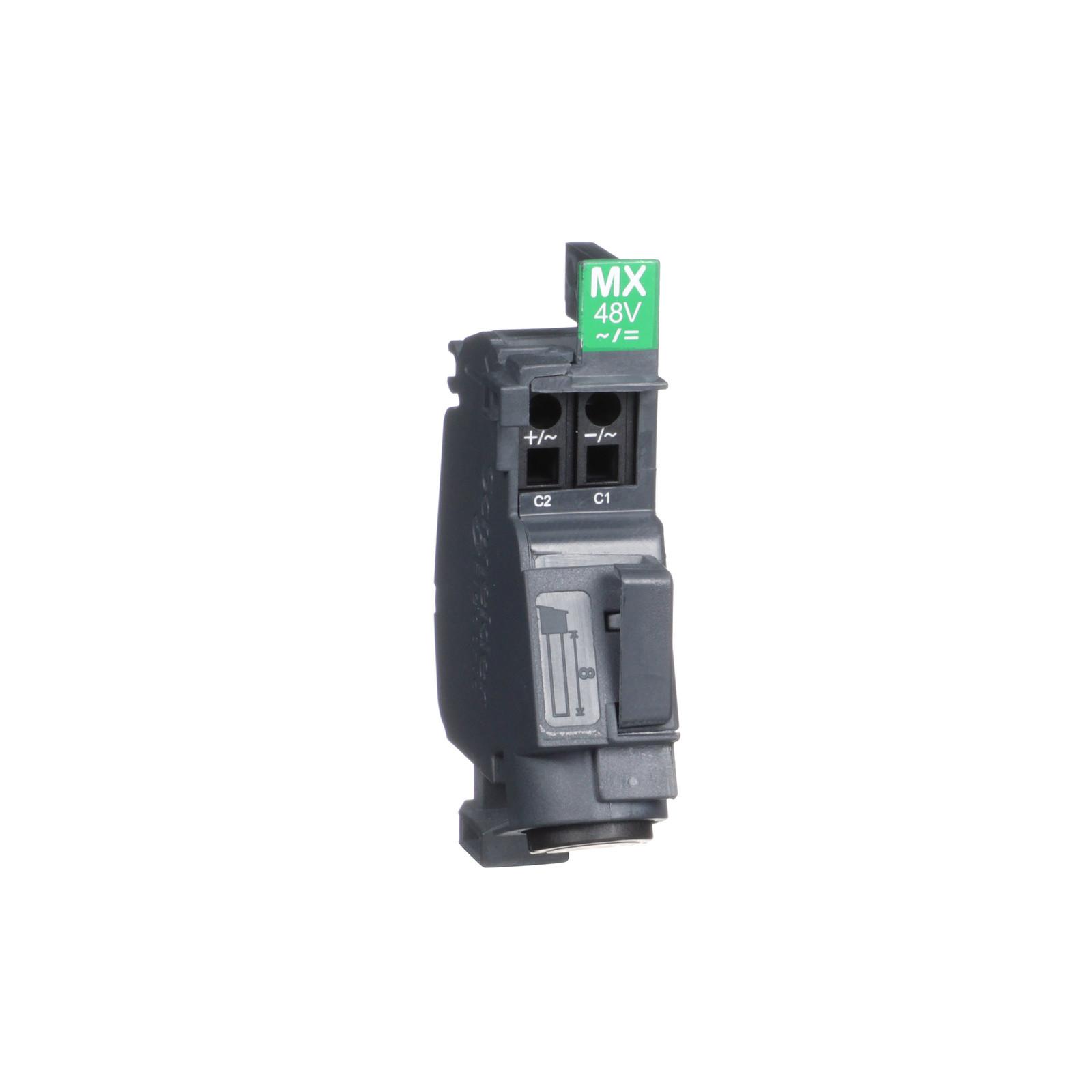 Standard shunt trip release MX, ComPacT NSXm, 48VDC, 48VAC 50/60Hz