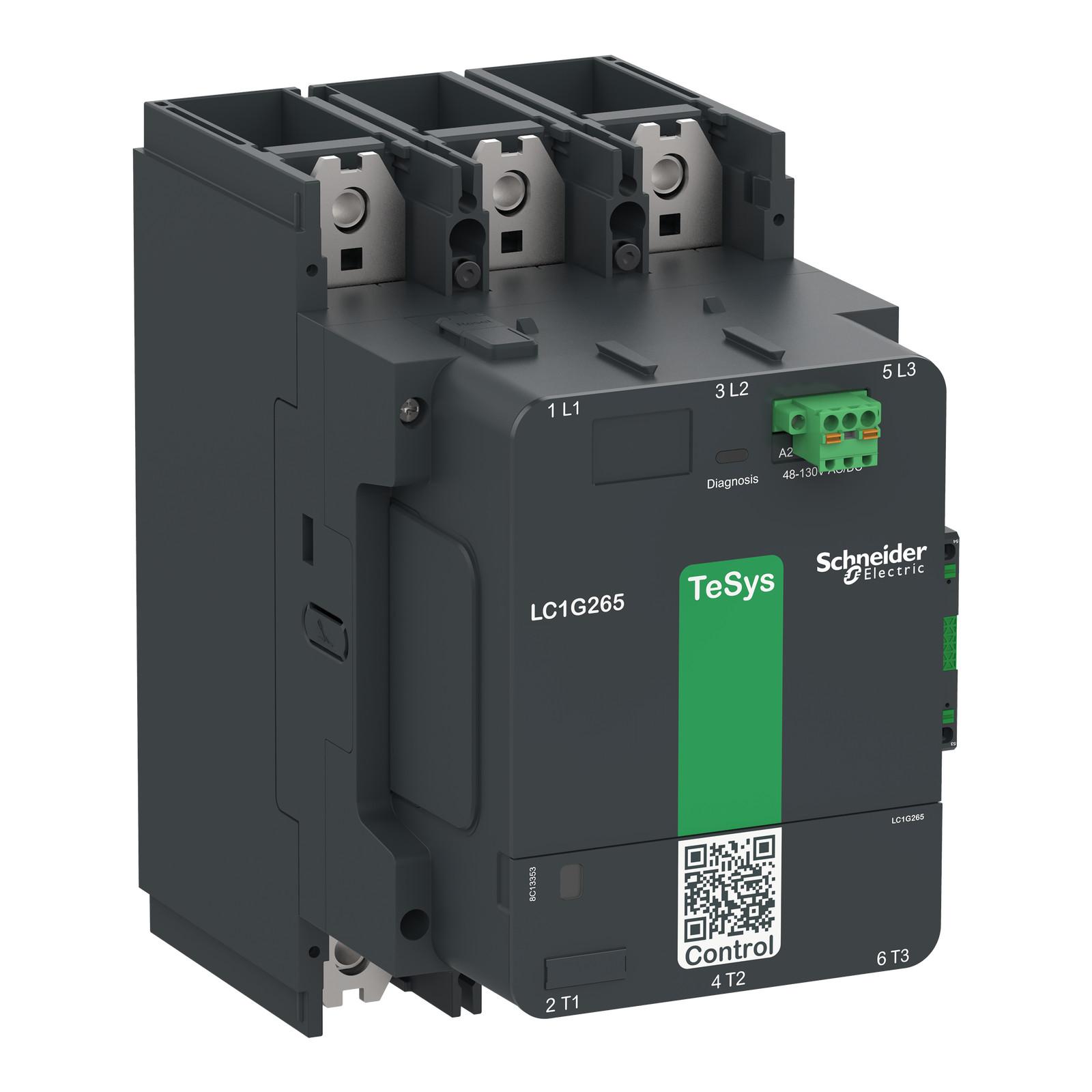 Contactor, high power, TeSys Giga, standard version, 3 pole/NO, AC-3 <=440V 400A, 48-130VAC/DC coil