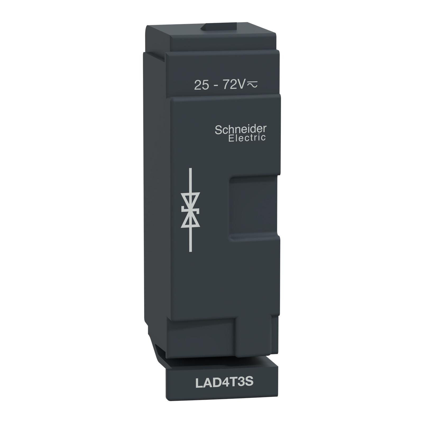 TeSys Deca - suppressor module - bidirectional peak limiting diode - 25…72 V AC/DC