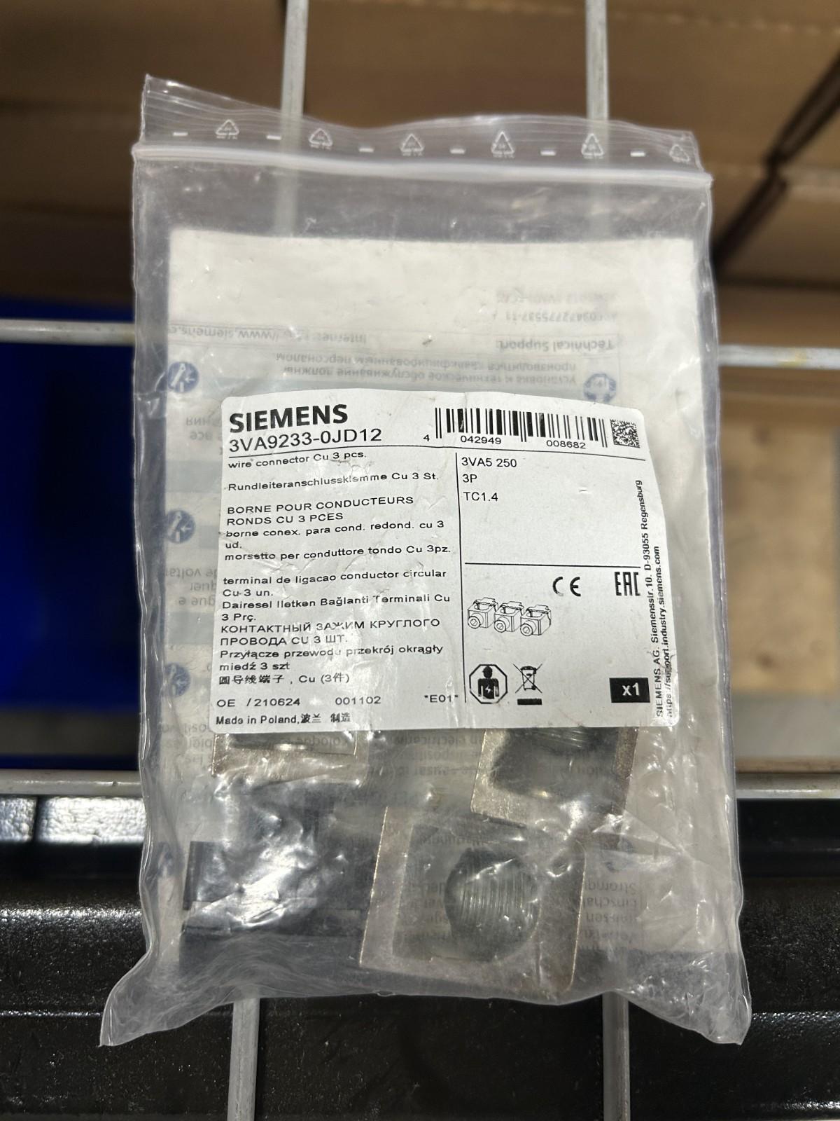 BREAKER 3VA5 250A 1 WIRE CU LUGS 3PCS