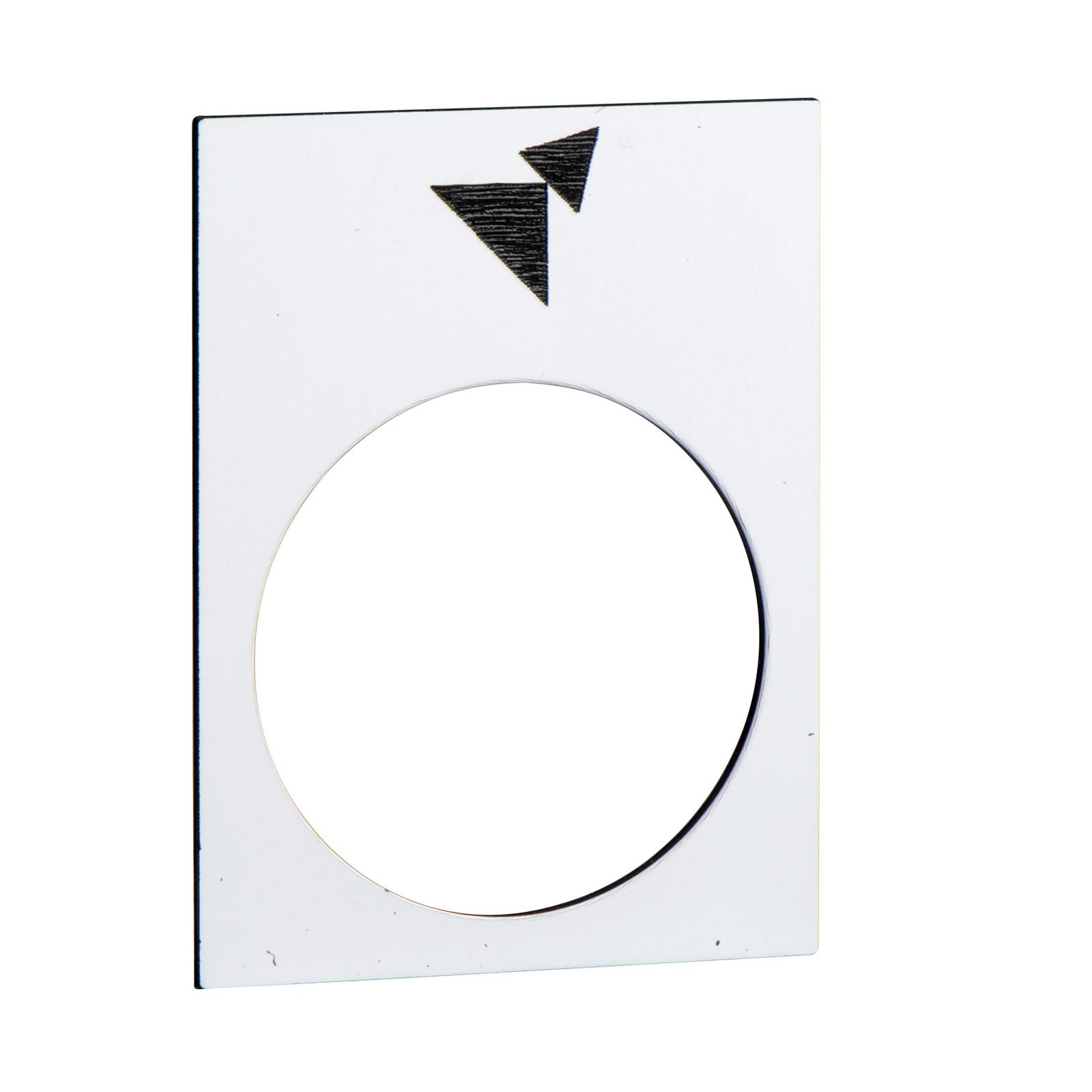 legend - 30 x 40 mm - white - forward, slow-fast