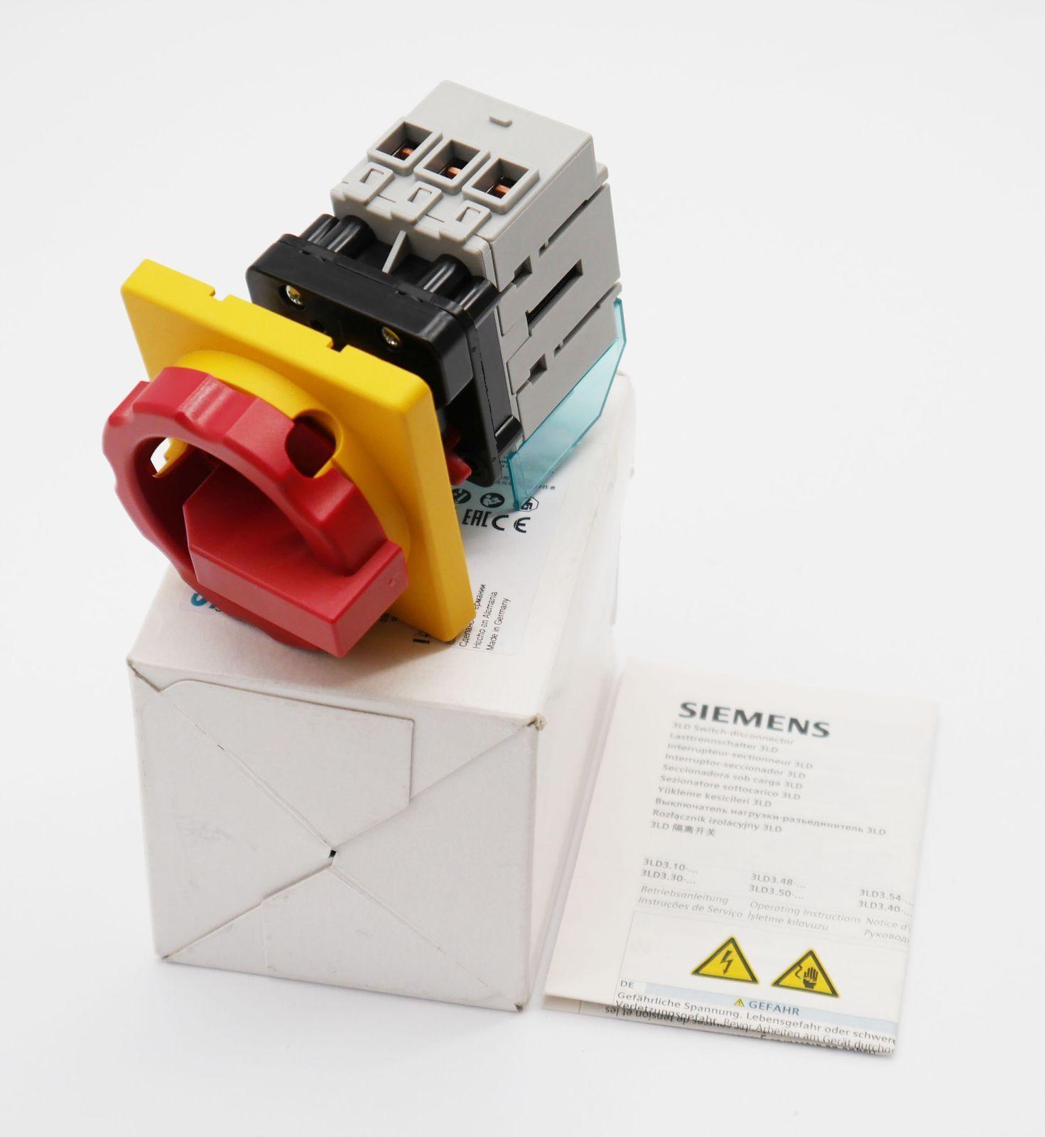 Main switch 3-pole Rated