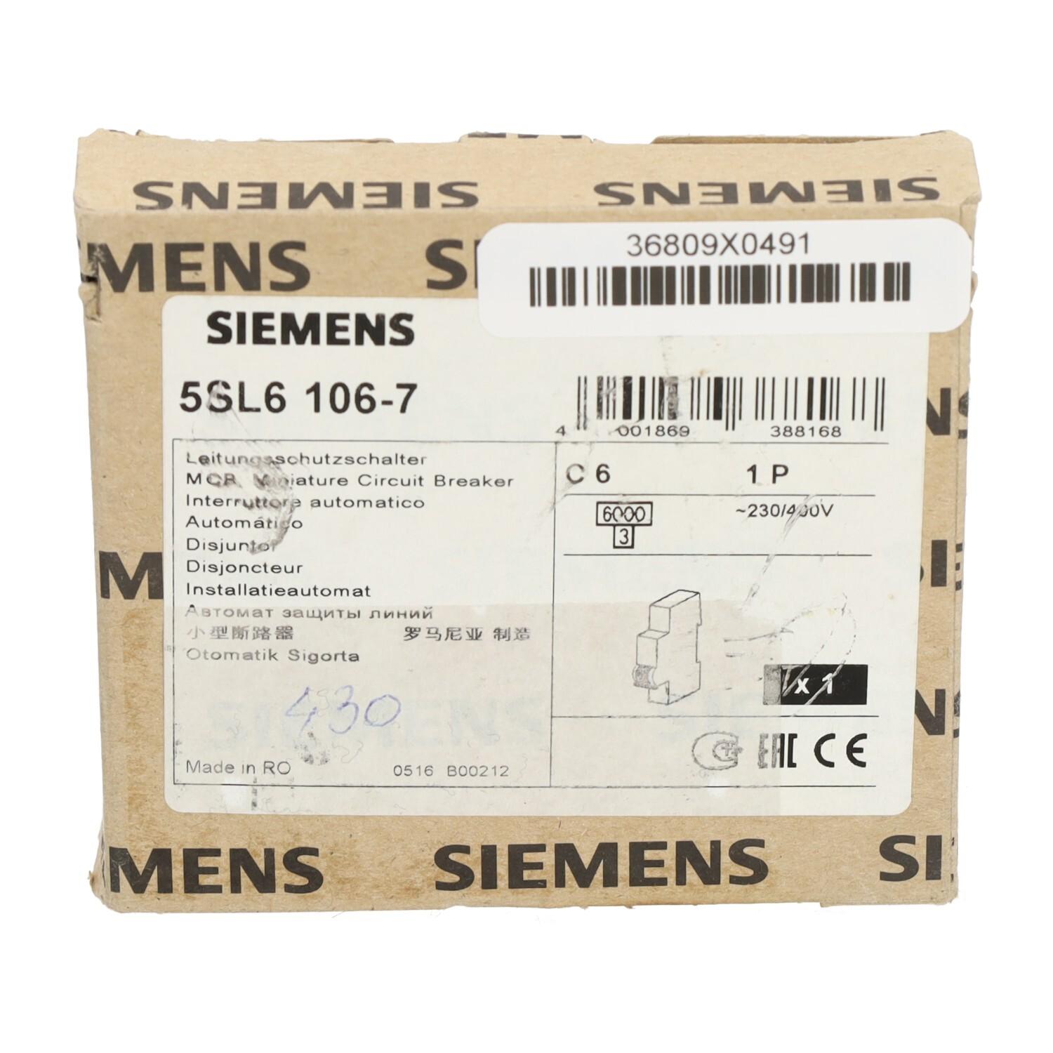 SUPP PROTECTOR 230/400V, 6KAIC, 1P, 6A, C