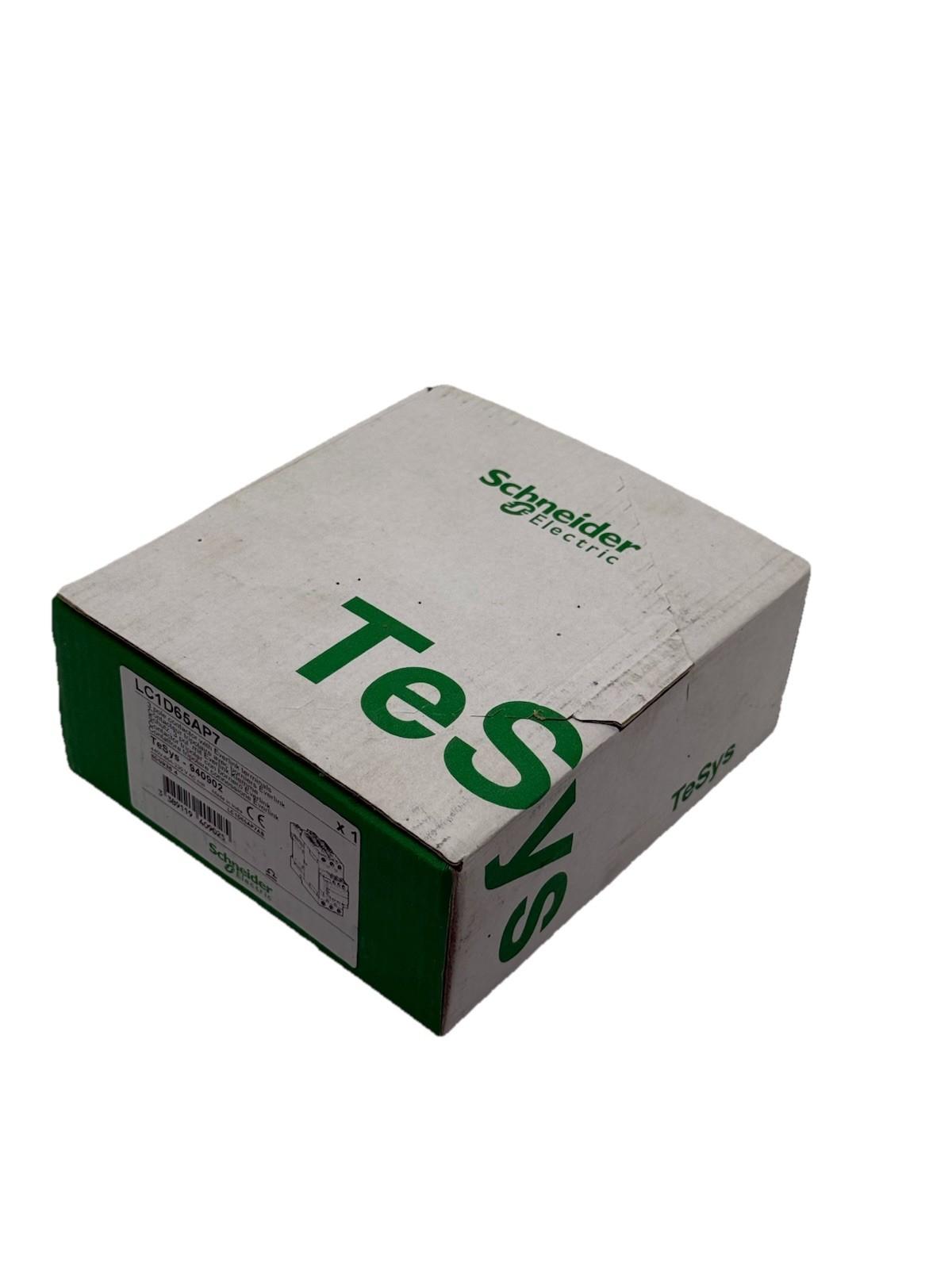 IEC contactor, TeSys Deca, nonreversing, 65A, 40HP at 480VAC, up to 100kA SCCR, 3 phase, 3 NO, 230VAC 50/60Hz coil, open