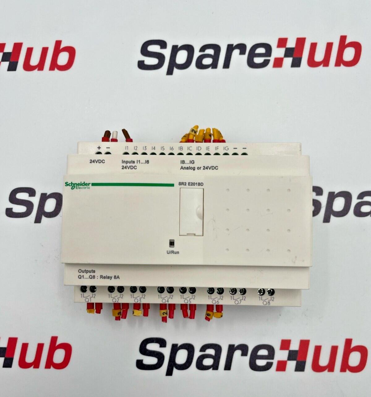 compact smart relay, Zelio Logic SR2 SR3, 20 IO, 24V DC, clock, no display