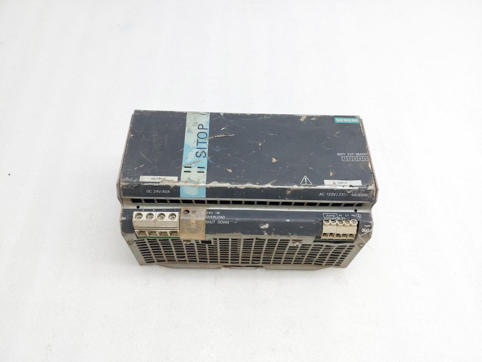 SITOP POWER SUPPLY, 100M/24V DC/40A