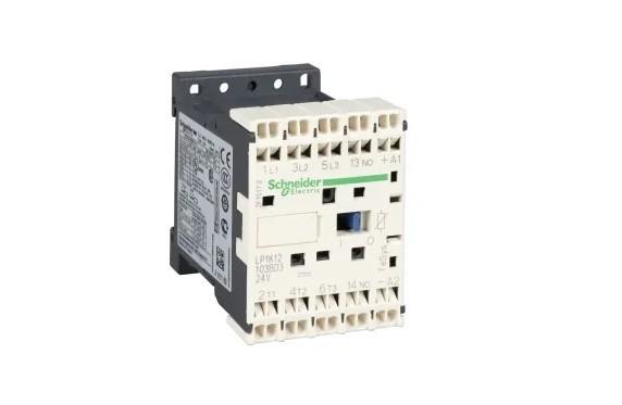 Contactor, TeSys K, 3P, AC-3, lt or eq to 440V, 9A, 1 NC aux, 24VDC coil
