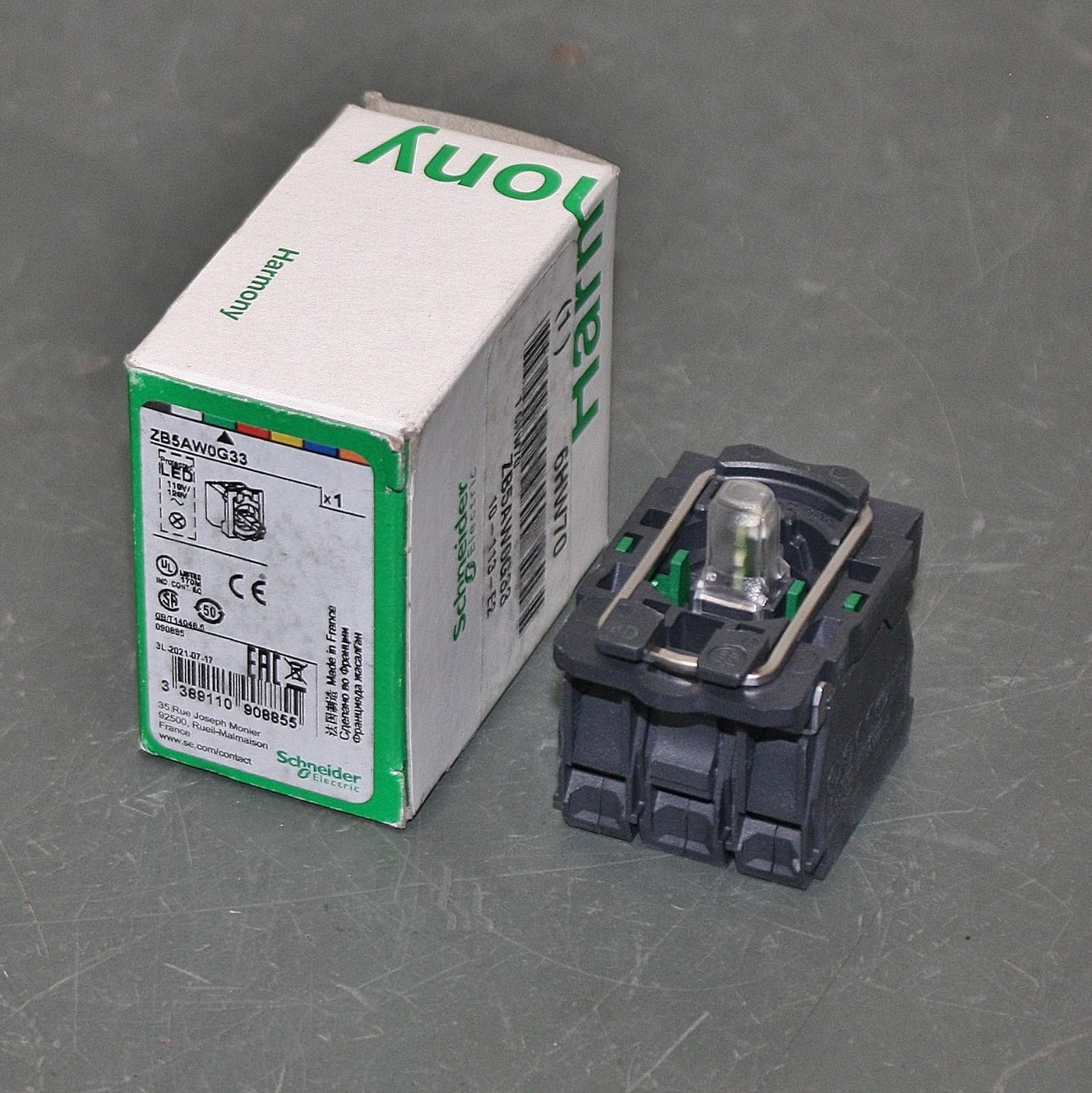Lamp Module Contact Block ZB5AW0G33, 2NO, 22mm, LED, IP66