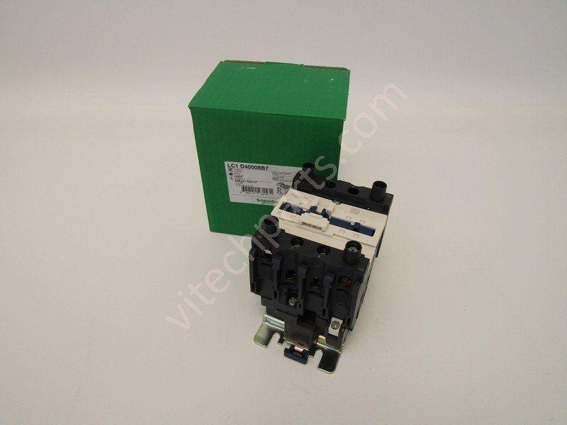 IEC contactor, TeSys Deca, nonreversing, 60A resistive, 4 pole, 2 NO and 2 NC, 24VAC 50/60Hz coil, open style