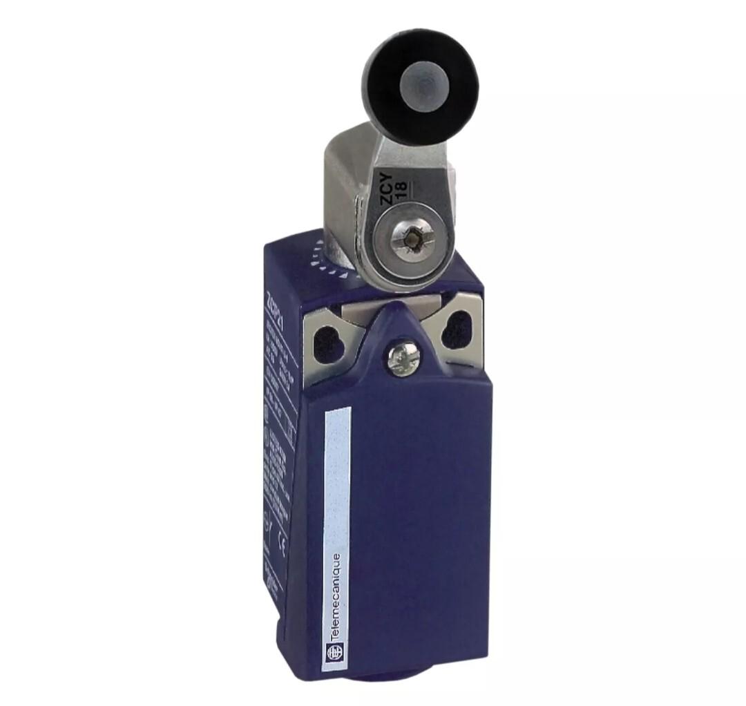 Limit switch, Limit switches XC Standard, XCKP, thermoplastic roller lever, 1NC+1 NO, snap, Pg11