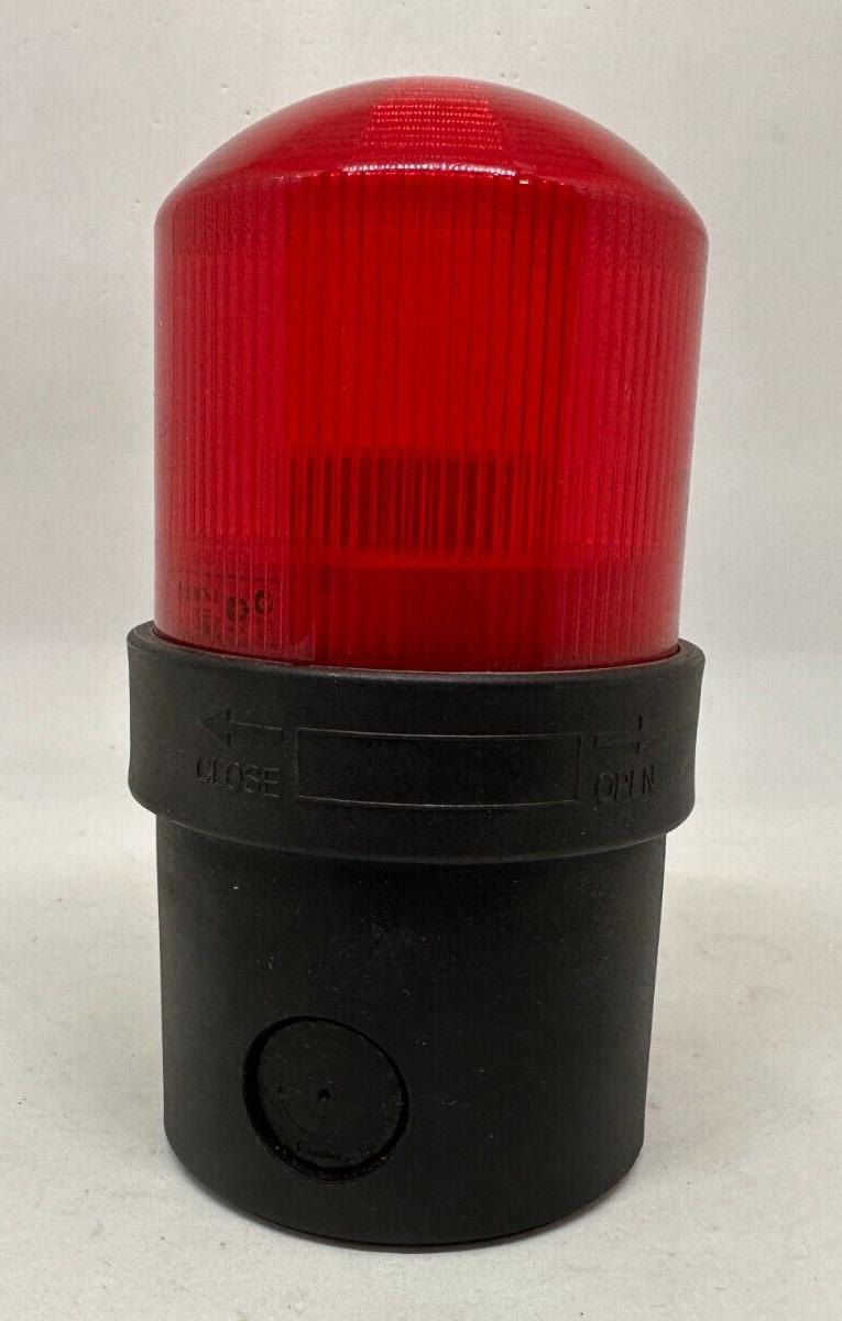 Complete beacon, Harmony XVB, illuminated, plastic, red, 70mm, flashing, incandescent with BA15d base, 48...230V AC