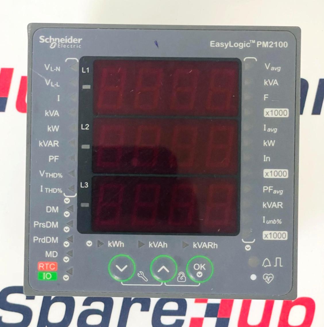 EasyLogic PM2120, Power & Energy meter, up to the 15th harmonic, LED display, RS485, class 1