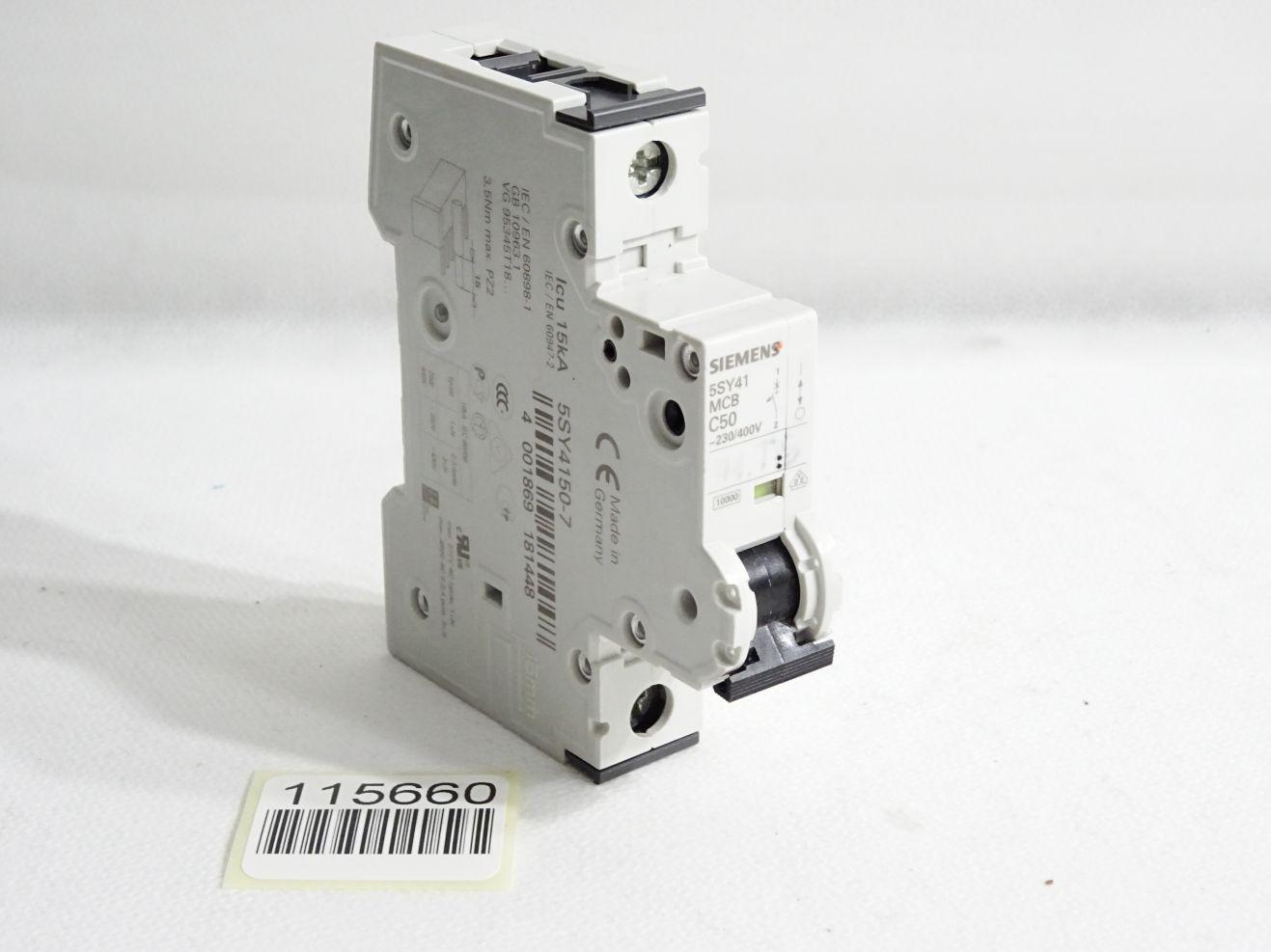 SUP PTOR 5SY4 1P 240V 50A 7.5K C-TRIP