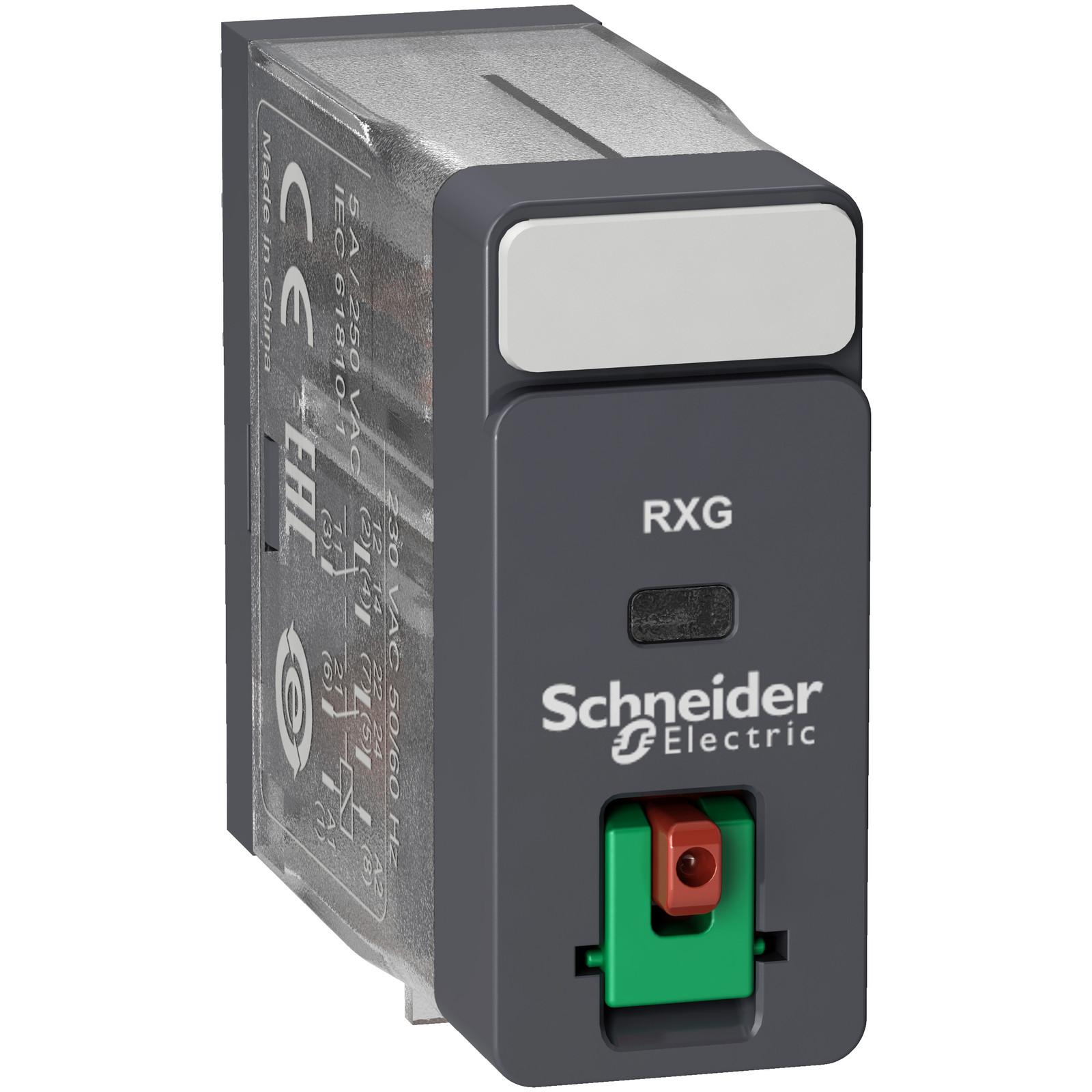 interface plug in relay, Harmony Electromechanical Relays, 5A, 2CO, lockable test but to n, 48V AC