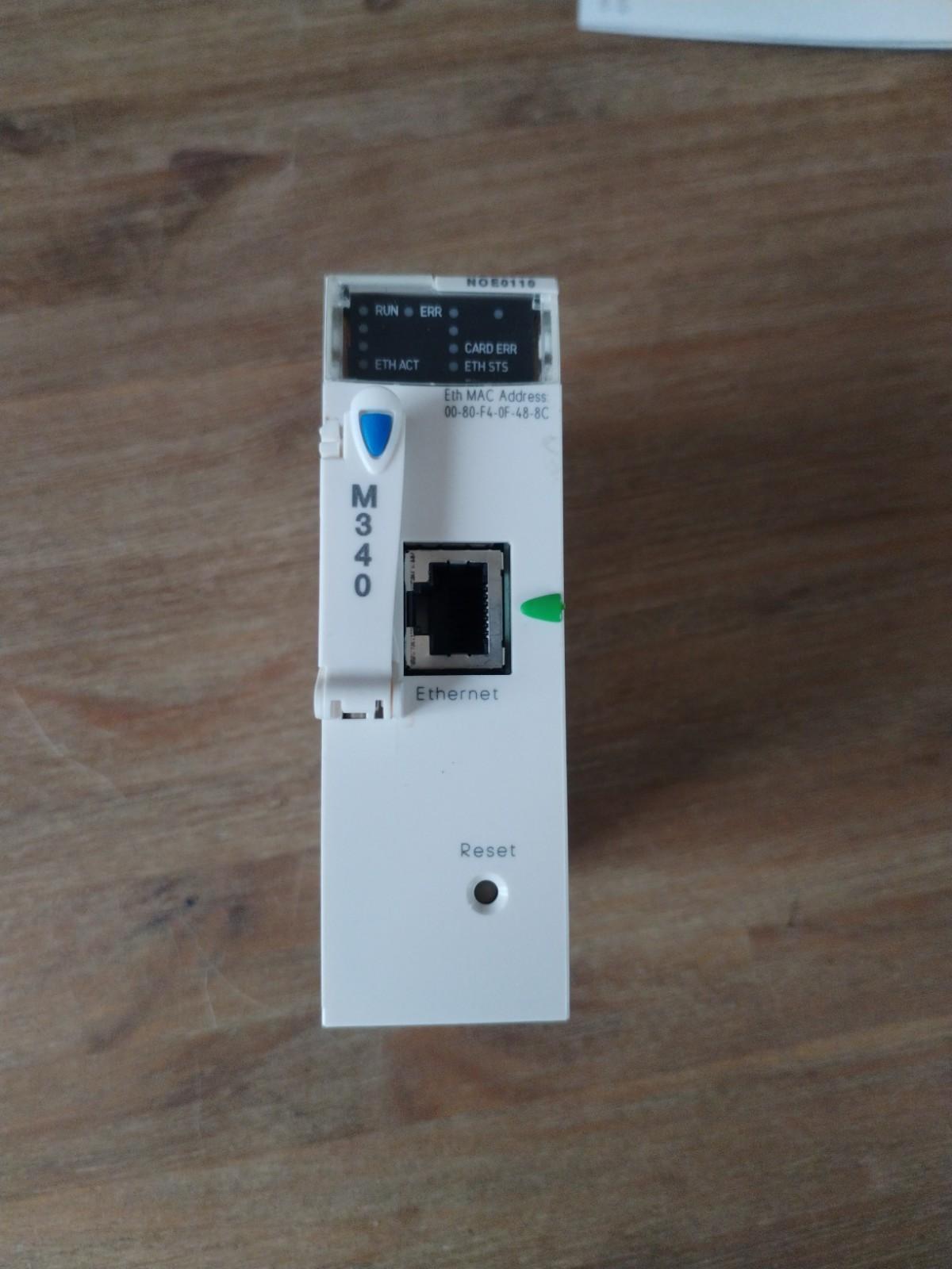Ethernet TCP/IP network module, Modicon M340 automation platform, flash memory card, internal RAM 16 Mb, 1 x RJ45 10/100