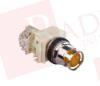 Illuminated push-button, Harmony 9001K, metal, metal guard flush, amber, 30mm, spring return, LED yellow, 24-28V, 1 C/O
