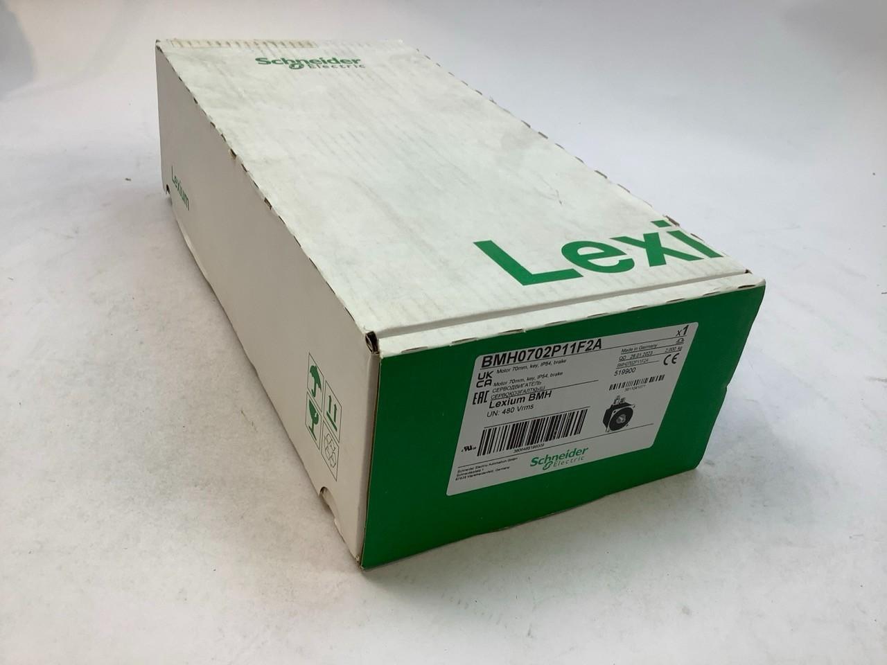 servo motor BMH, Lexium 32, 2.5Nm, 8000rpm, keyed shaft, with brake, IP54, 128bit encoder, 3 phases