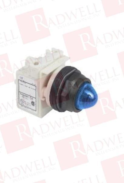 Pilot light, Harmony 9001SK, plastic, polycarbonate, domed, blue, 30mm, LED blue, 120V