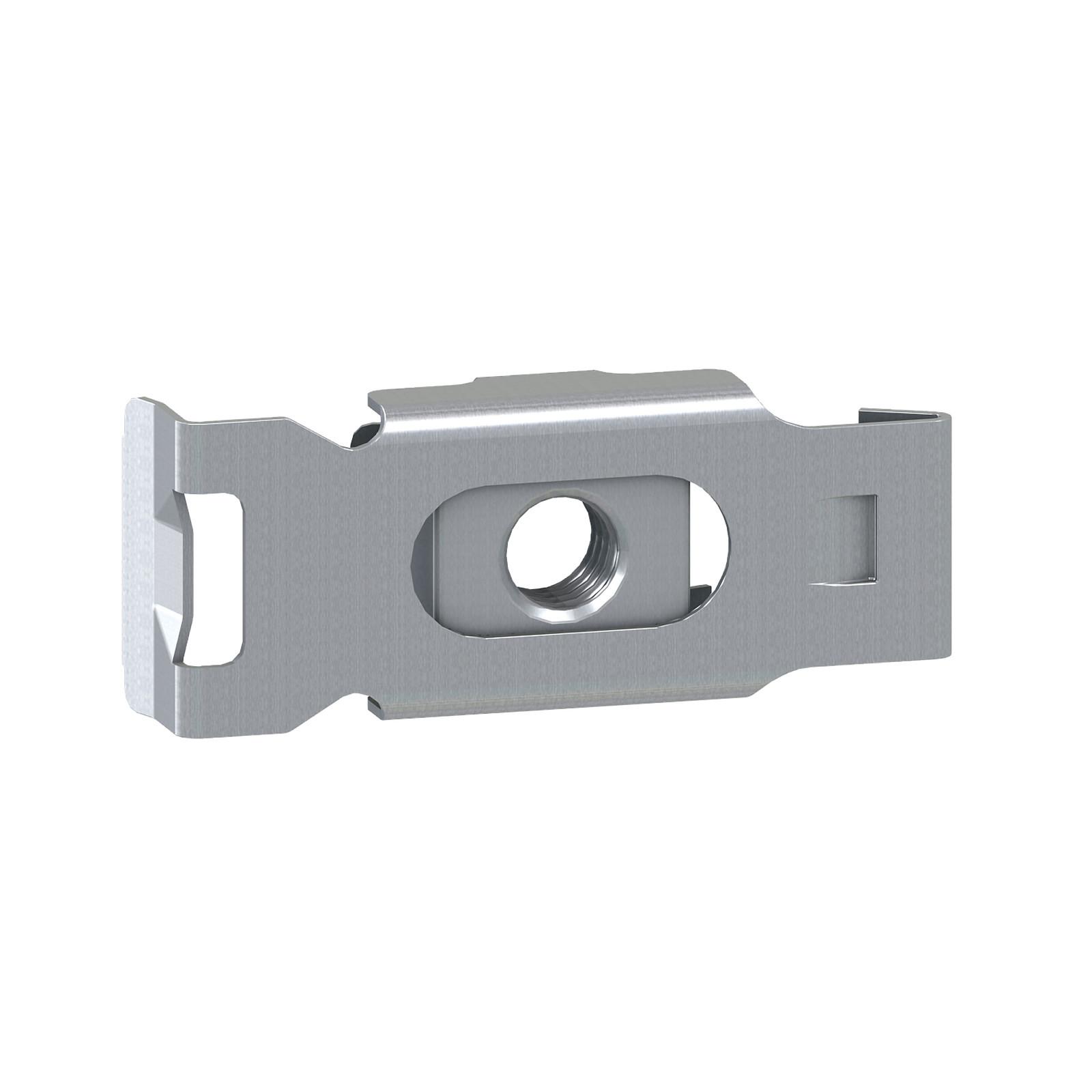 set of 100 slinding nuts - M6
