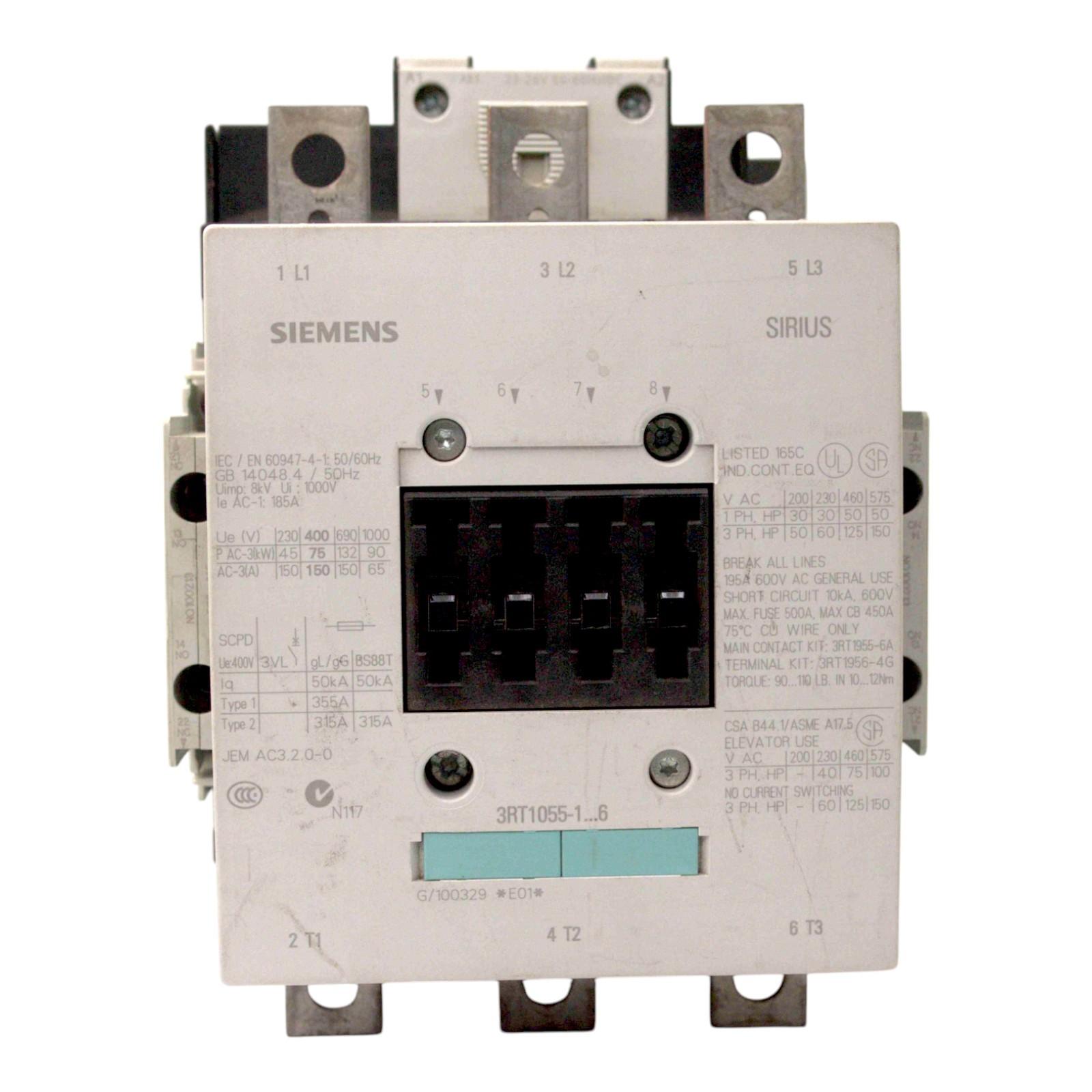 CONTACTOR S6 150A 23-26VUC 3P BX LUG