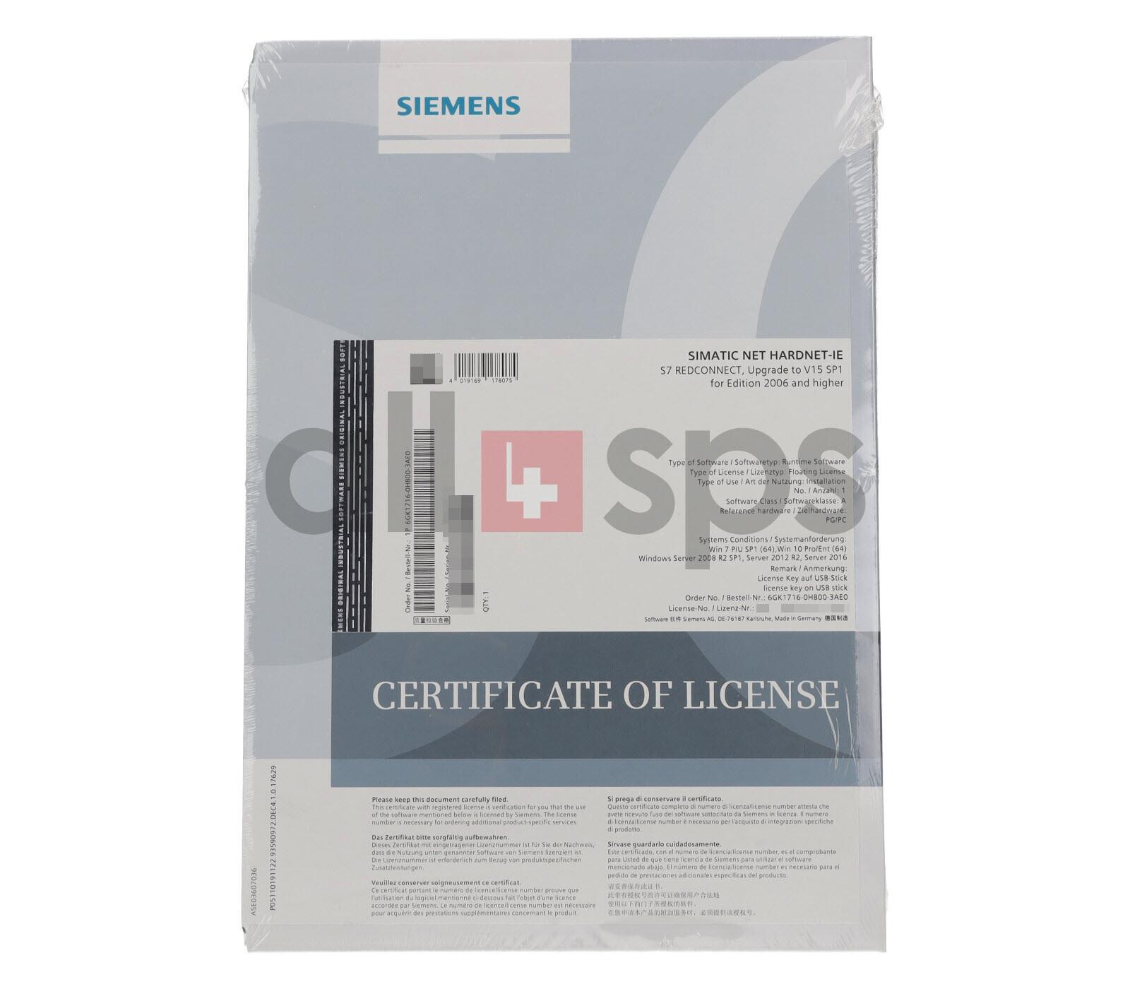 SIMATIC NET, S7-REDCONNECT UPGRADE FOR E