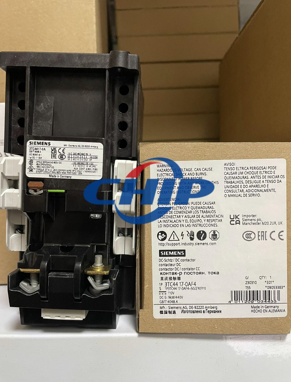 CONTACTOR, DC OPER, SIZE 1, 110V, 2NO+2NC