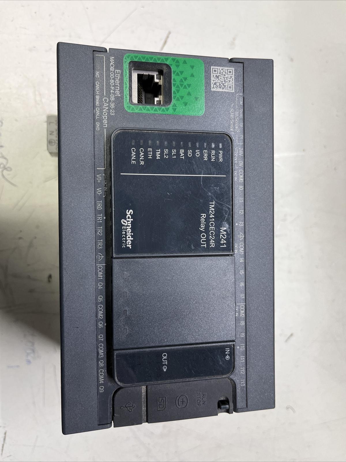 logic controller, Modicon M241, 24 IO, relay, Ethernet CAN master