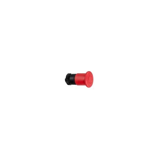 Head for emergency switching off push button, Harmony XAC, red mushroom 40mm, latching turn to release, unmarked