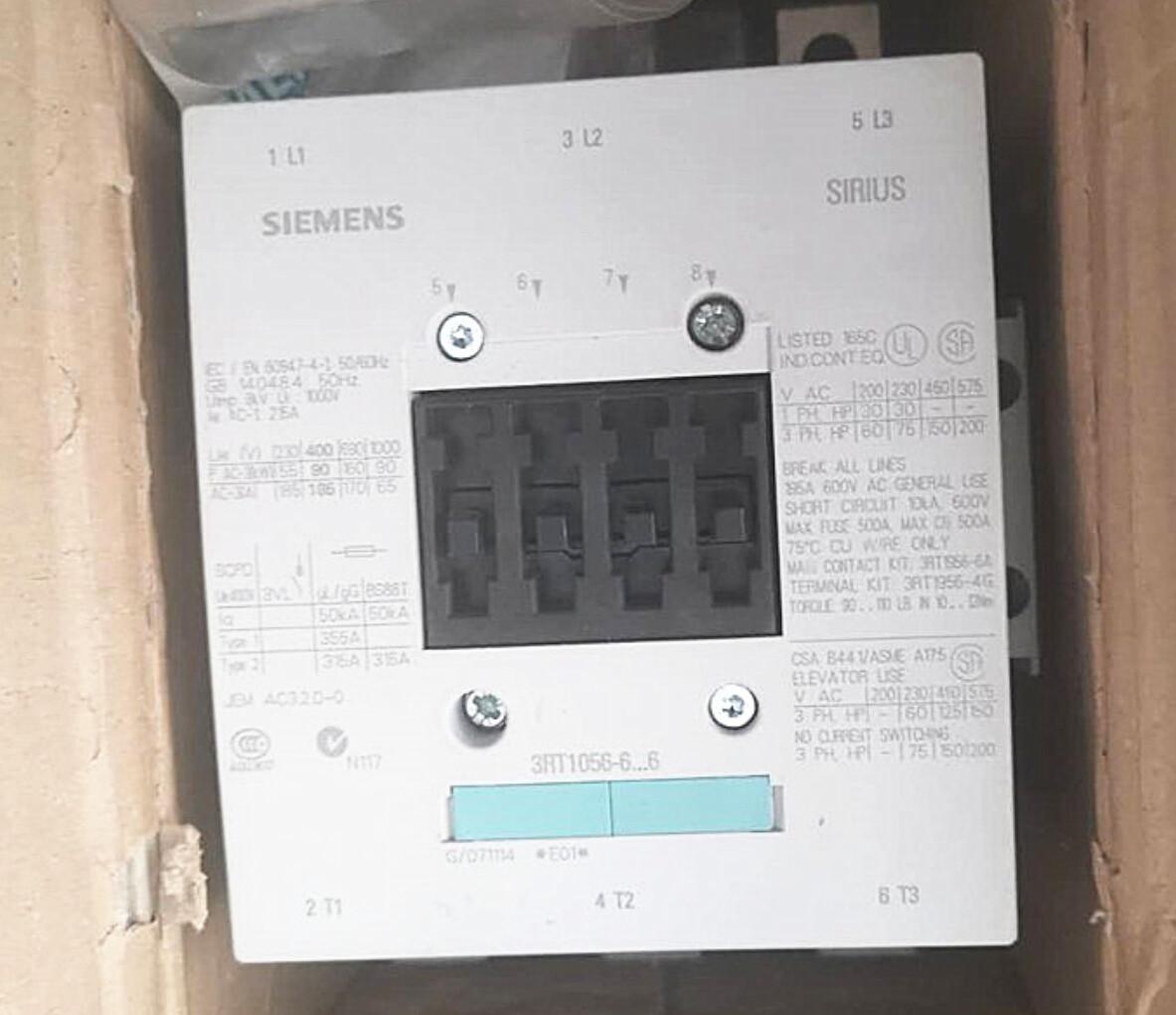 CONTACTOR S6 185A 575-600VUC 3P BAR