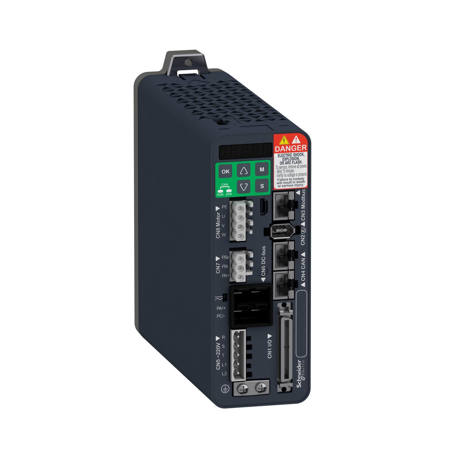 motion servo drive, Lexium 28, sercos, single and three phase, 200 to 240V, 1kW