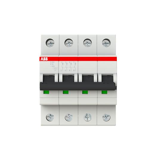 S204-C6 Miniature Circuit Breaker - 4P - C - 6 A